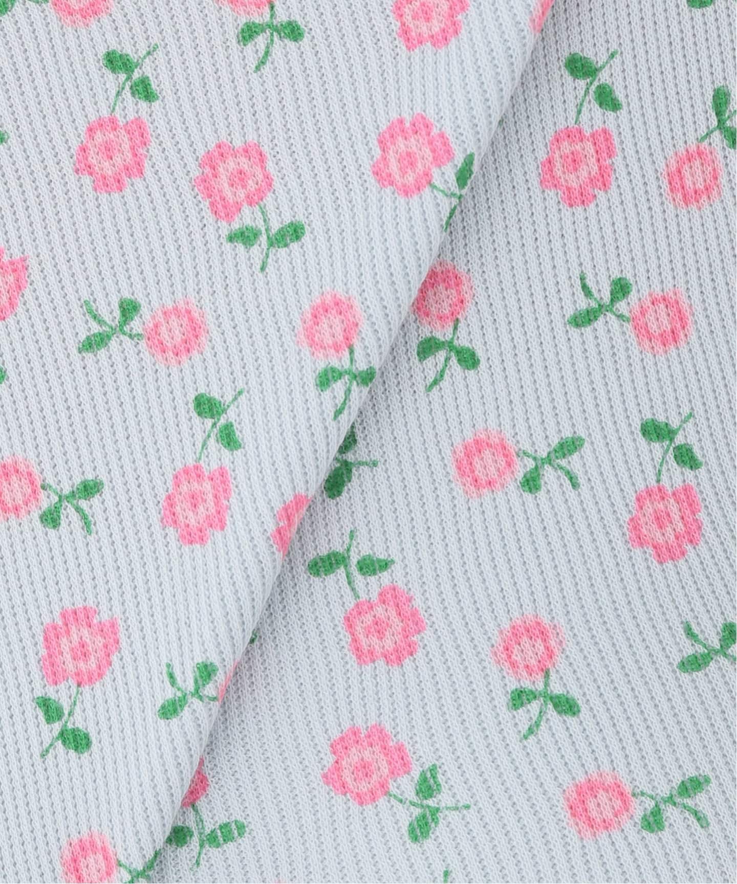 HOLIDAY/ホリデイ】SUPER RIB TOP FLOWER（Tシャツ／カットソー