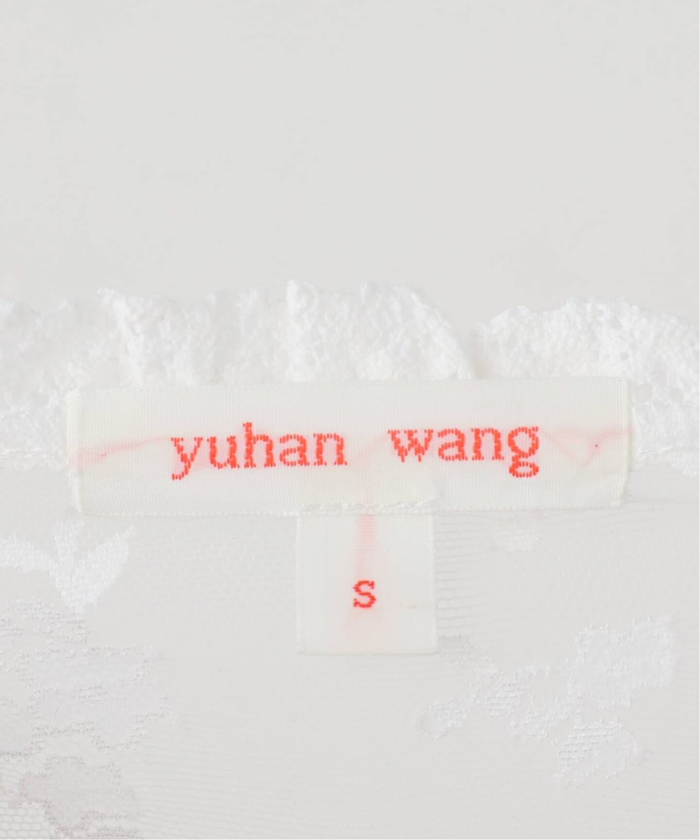 YUHAN WANG/ユハン ワン】lace trim bow tank top（Tシャツ