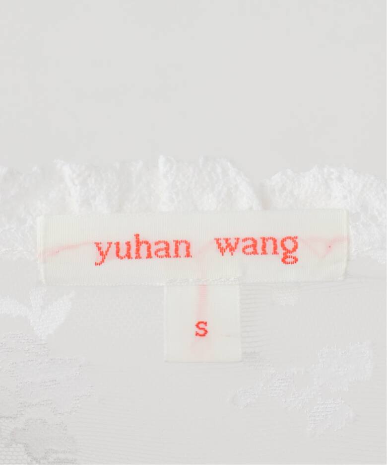YUHAN WANG/ユハン ワン】lace trim bow tank top（Tシャツ 