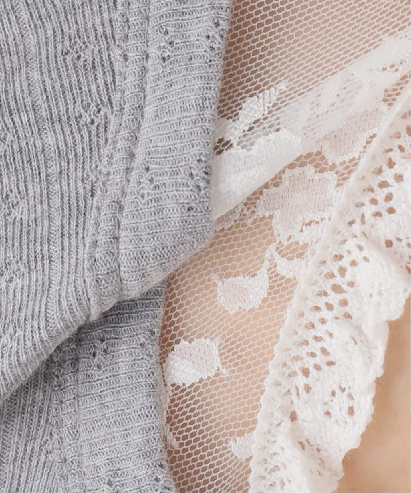 YUHAN WANG/ユハン ワン】lace trim bow tank top（Tシャツ
