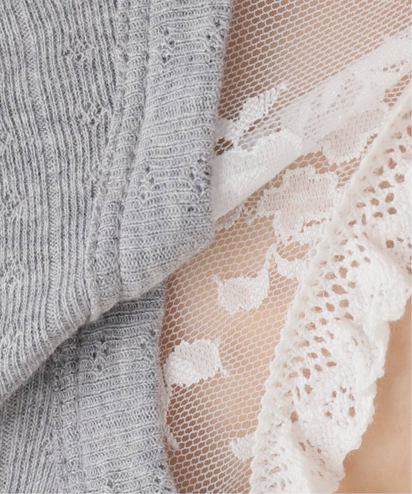 YUHAN WANG/ユハン ワン】lace trim bow tank top（Tシャツ 