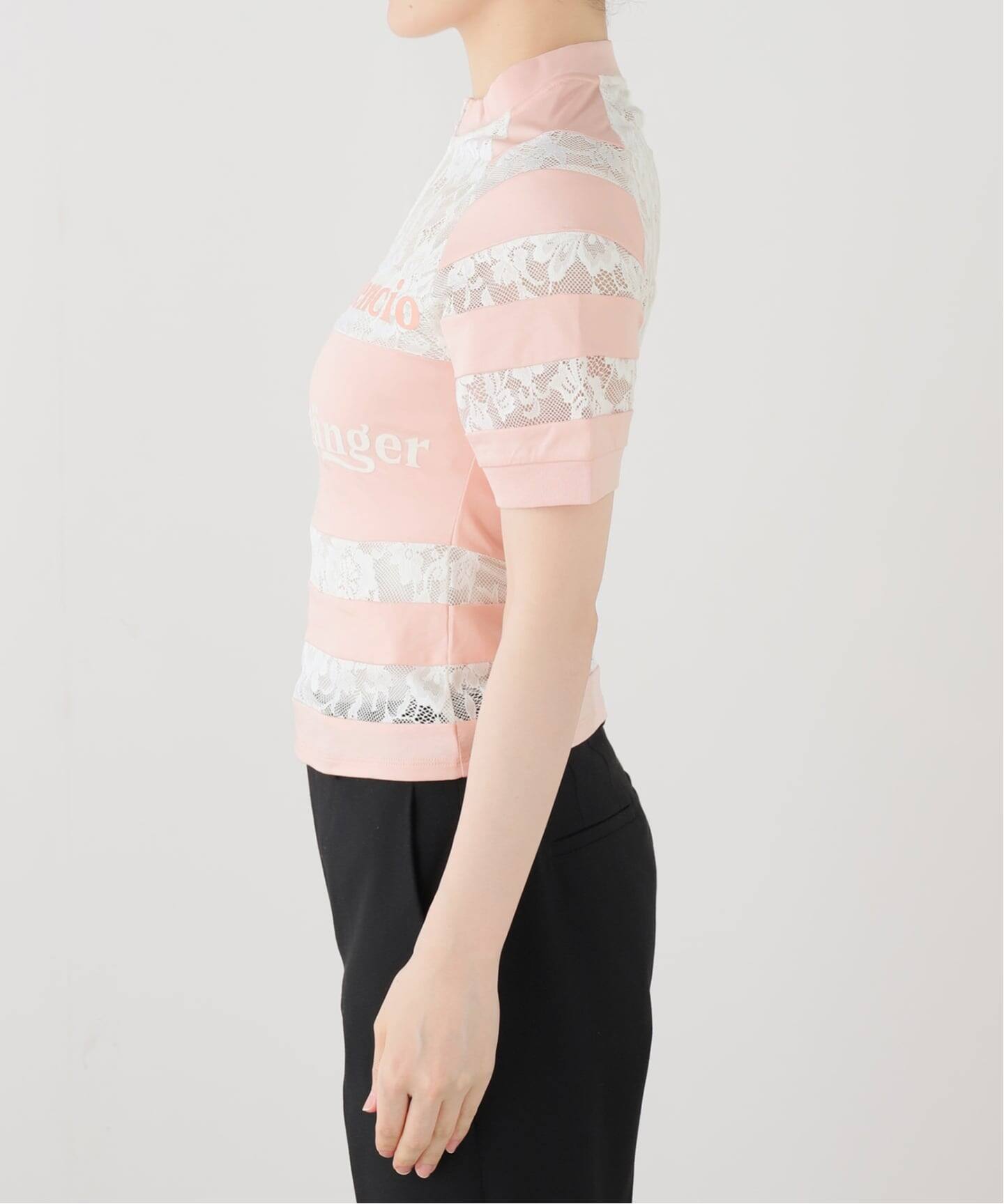YUHAN WANG/ユハン ワン】sport lace cycling top（Tシャツ