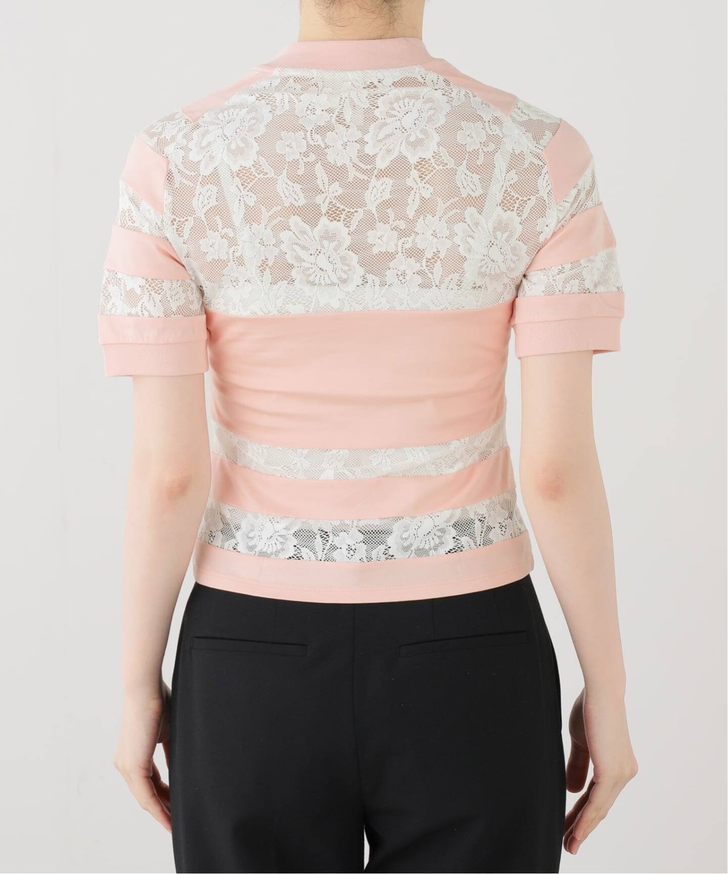 YUHAN WANG/ユハン ワン】sport lace cycling top（Tシャツ