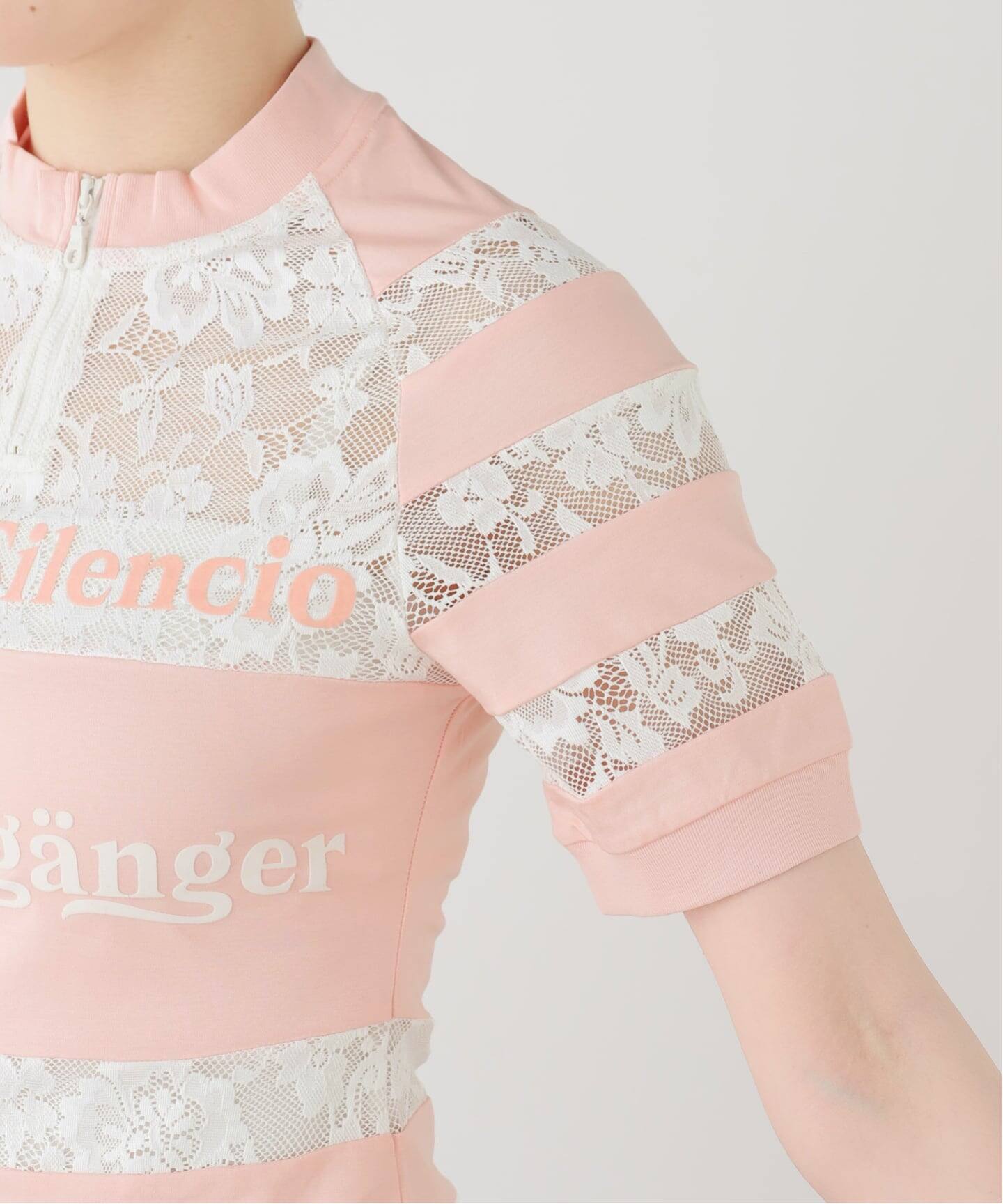 YUHAN WANG/ユハン ワン】sport lace cycling top（Tシャツ