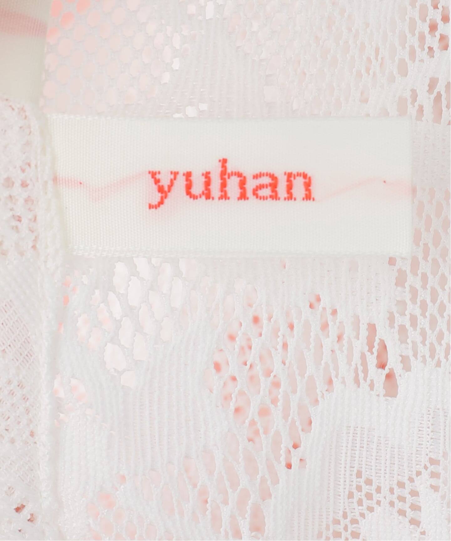 YUHAN WANG/ユハン ワン】sport lace cycling top（Tシャツ