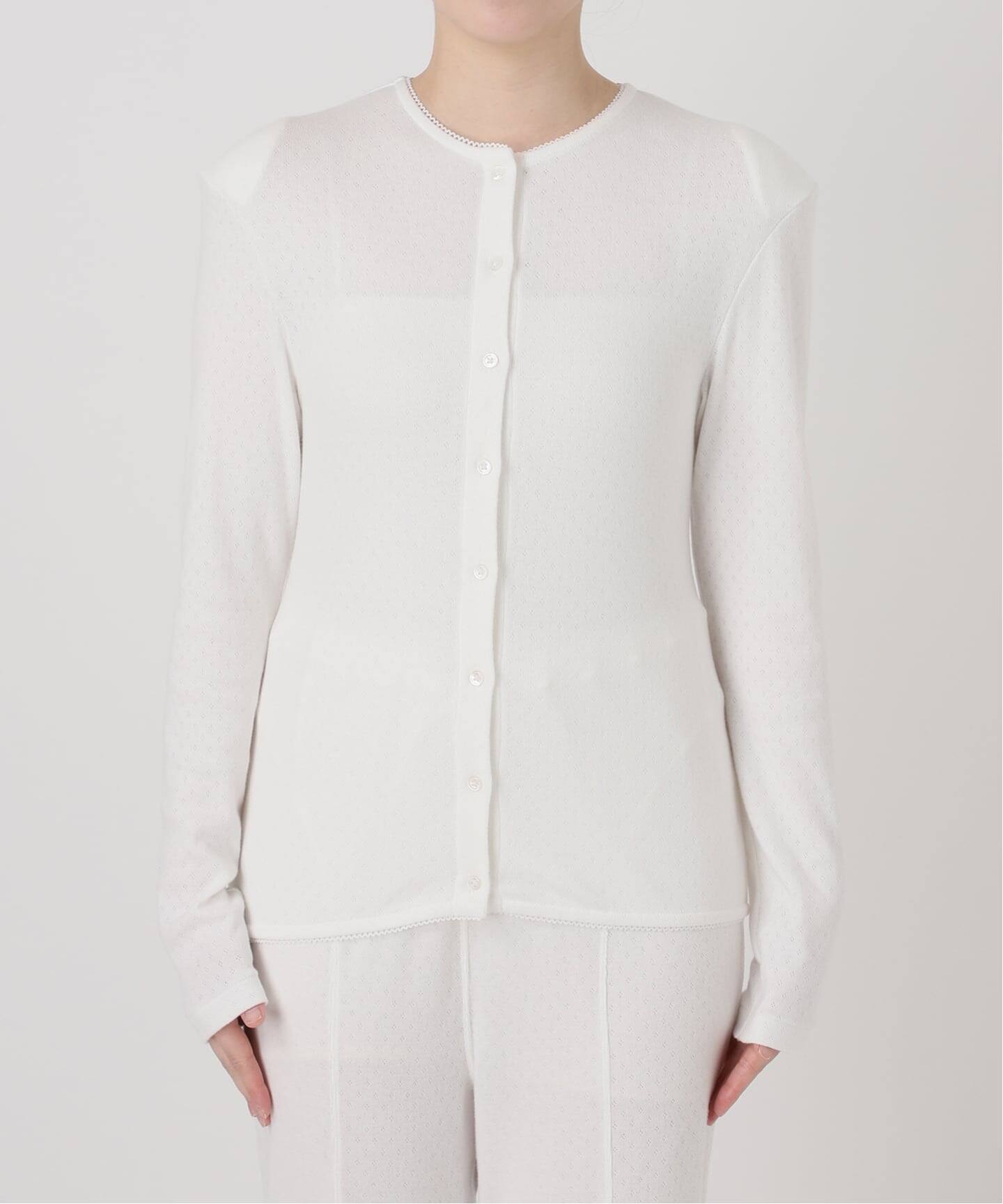 PAN/パン】EYELET MESH LACE C/D（カーディガン）｜EDIT.FOR LULU 
