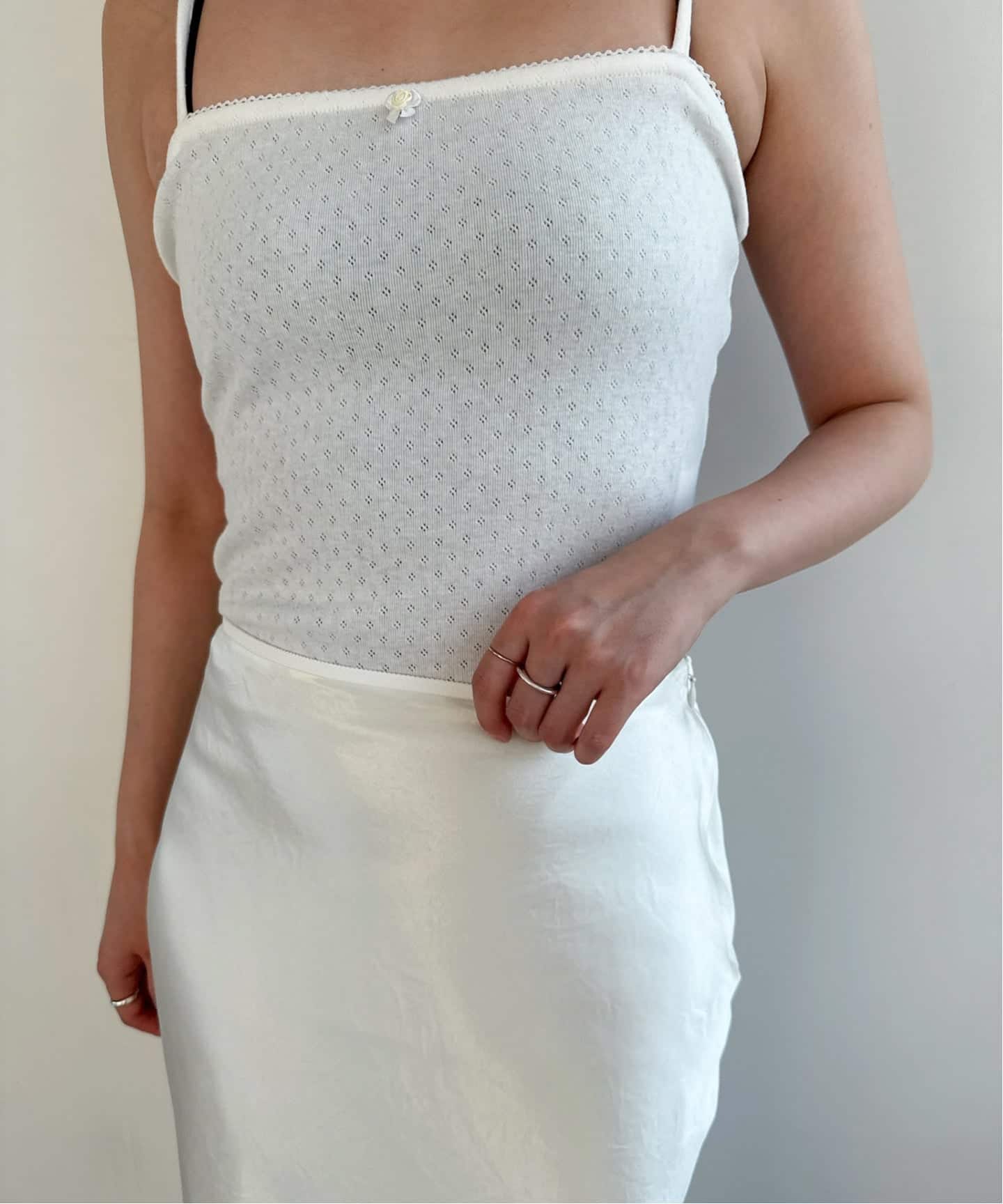 PAN/パン】EYELET MESH LACE CAMI（キャミソール）｜EDIT.FOR LULU