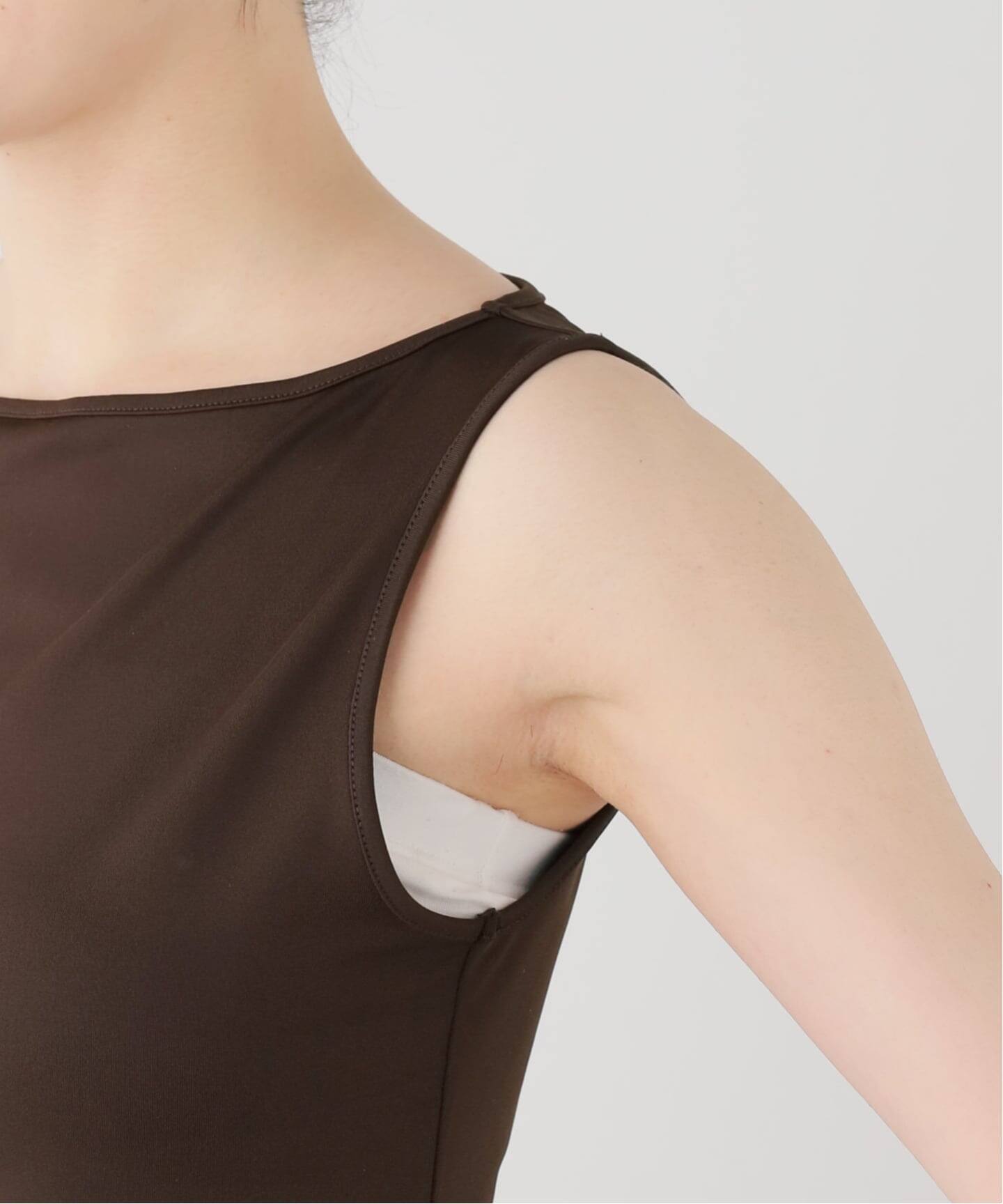 Hosbjerg/ホスビョーグ】brown sleeveless top（Tシャツ／カットソー
