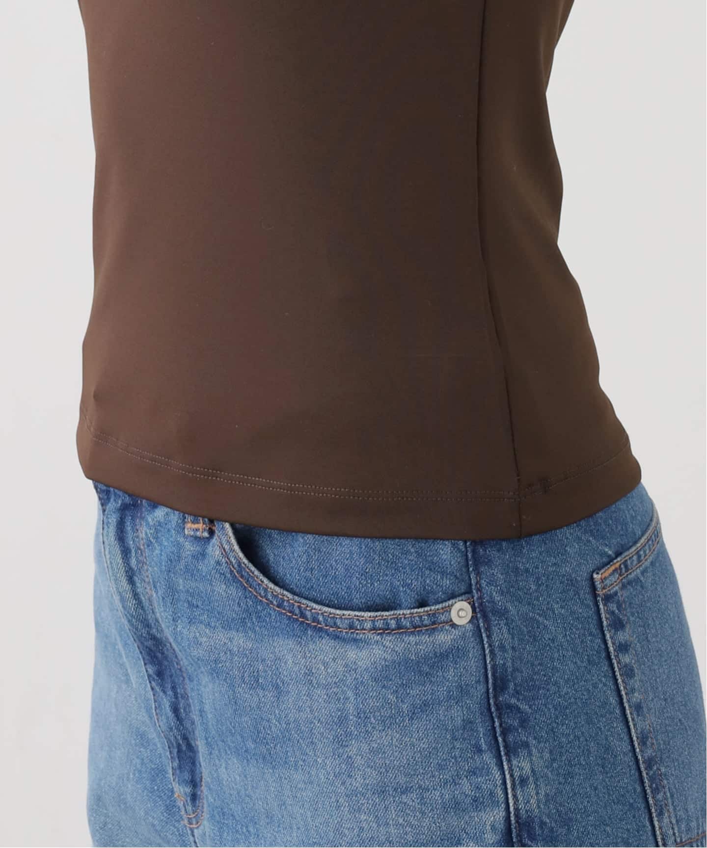 Hosbjerg/ホスビョーグ】brown sleeveless top（Tシャツ／カットソー