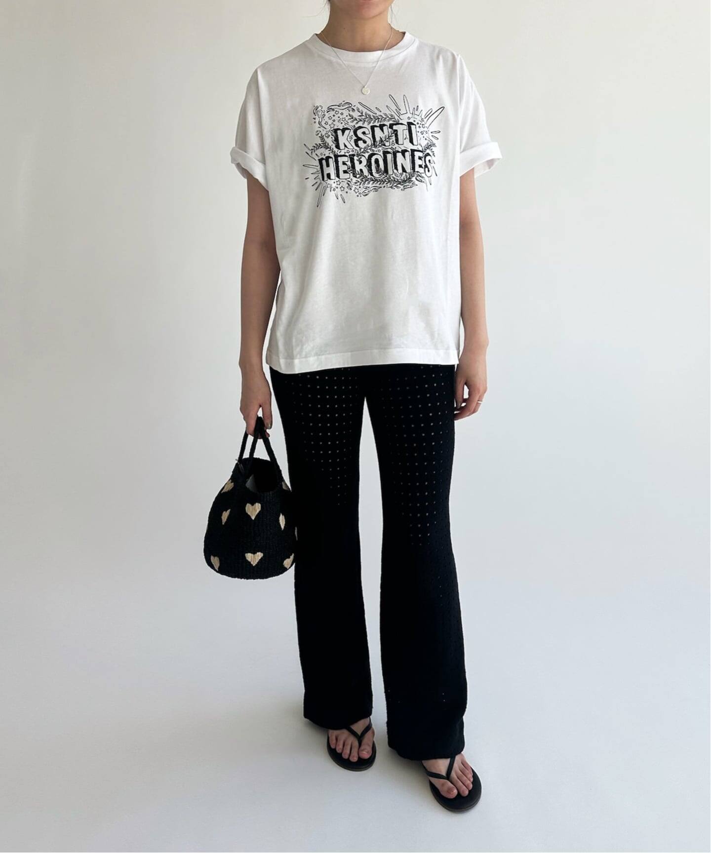 クリスティーナティ Kristina TI フラワー装飾 プルオーバーシャツ Kristina Ti/クリスティーナティ】Tee（Tシャツ／カットソー）｜EDIT