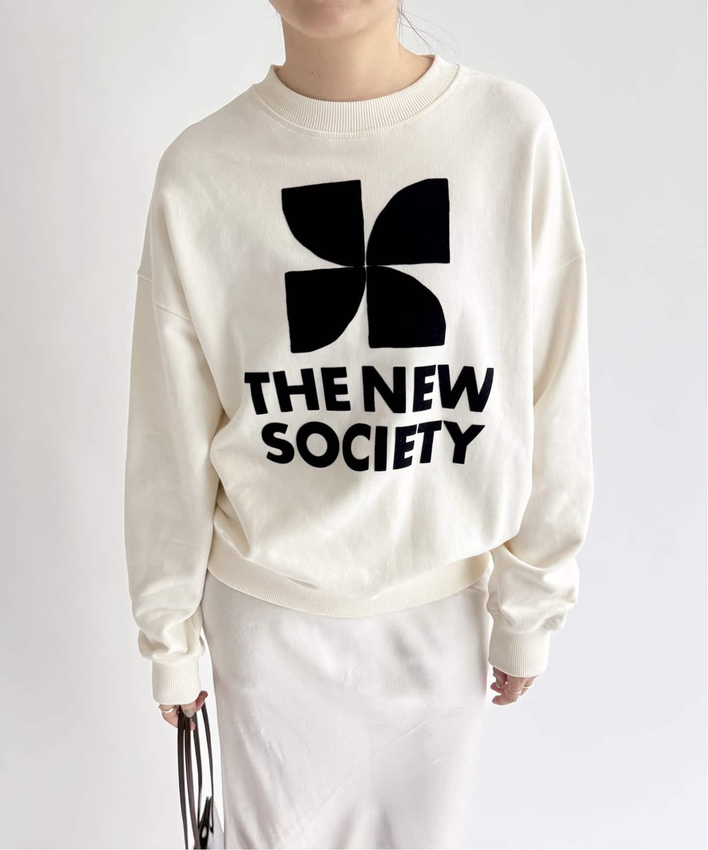 THE NEW SOCIETY/ザ・ニューソサエティ】TNS Logo WomanSweatshirt（T