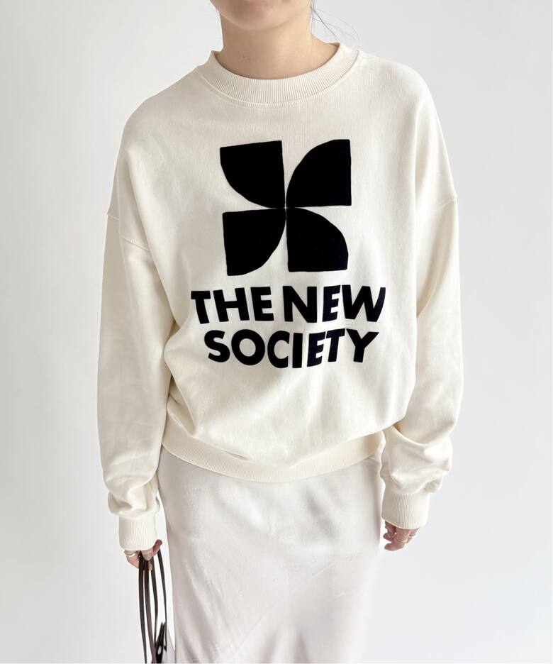 THE NEW SOCIETY/ザ・ニューソサエティ】TNS Logo WomanSweatshirt（T 