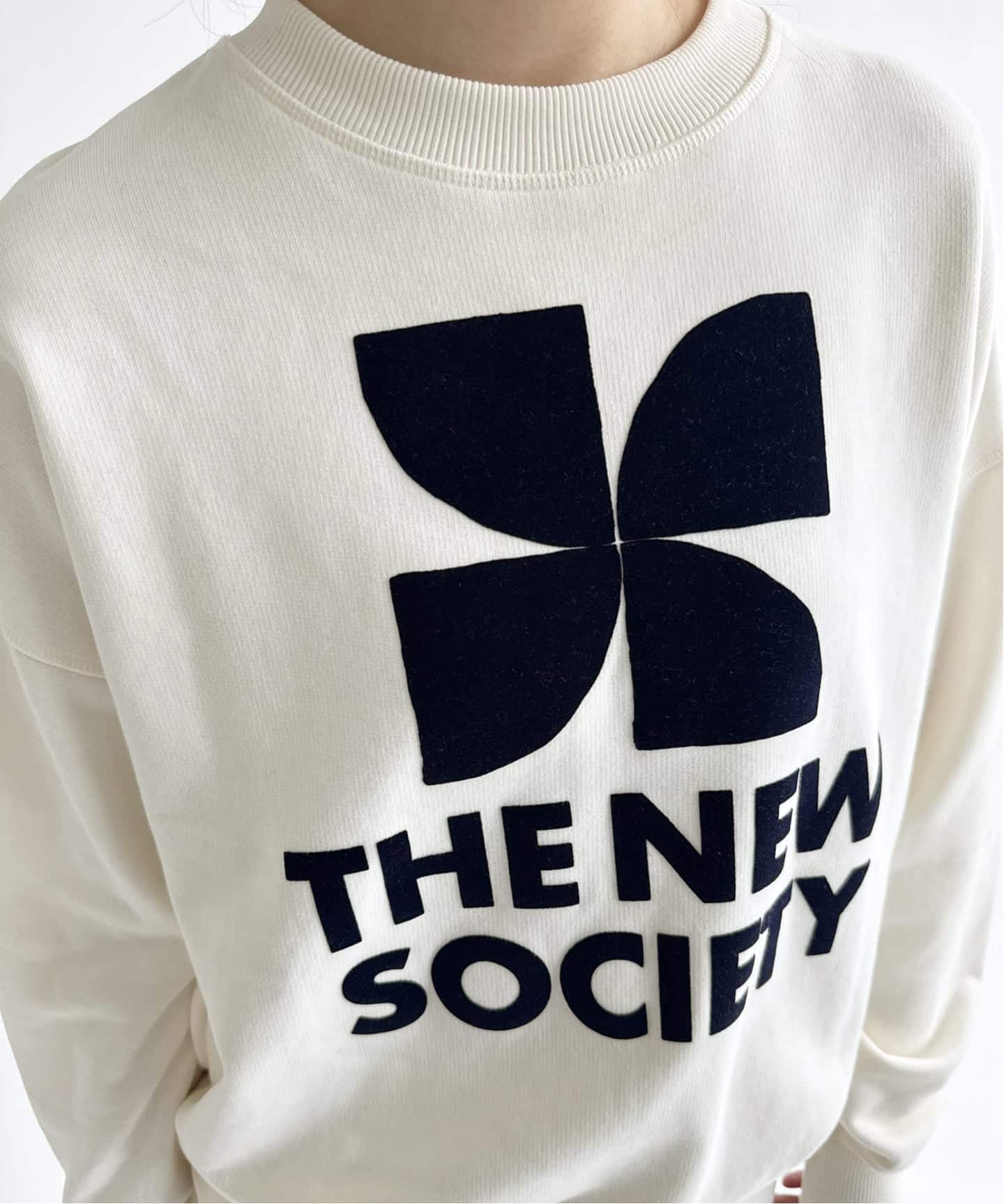 THE NEW SOCIETY/ザ・ニューソサエティ】TNS Logo WomanSweatshirt（T
