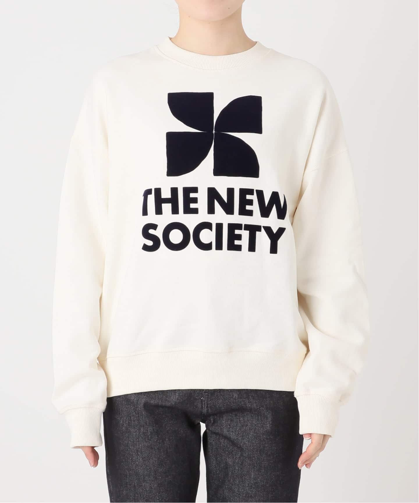 THE NEW SOCIETY/ザ・ニューソサエティ】TNS Logo WomanSweatshirt（T