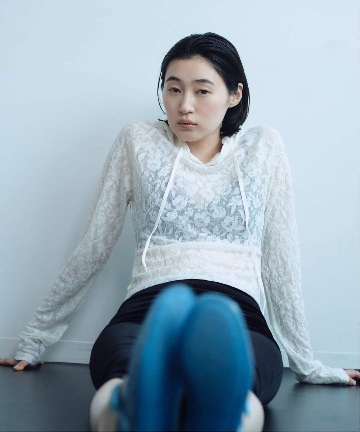 YUHAN WANG/ユハン ワン】 floral jacquard hoodie（Tシャツ