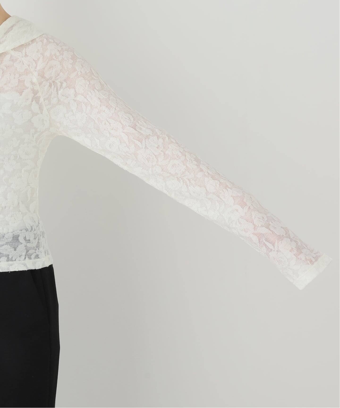 YUHAN WANG/ユハン ワン】 floral jacquard hoodie（Tシャツ