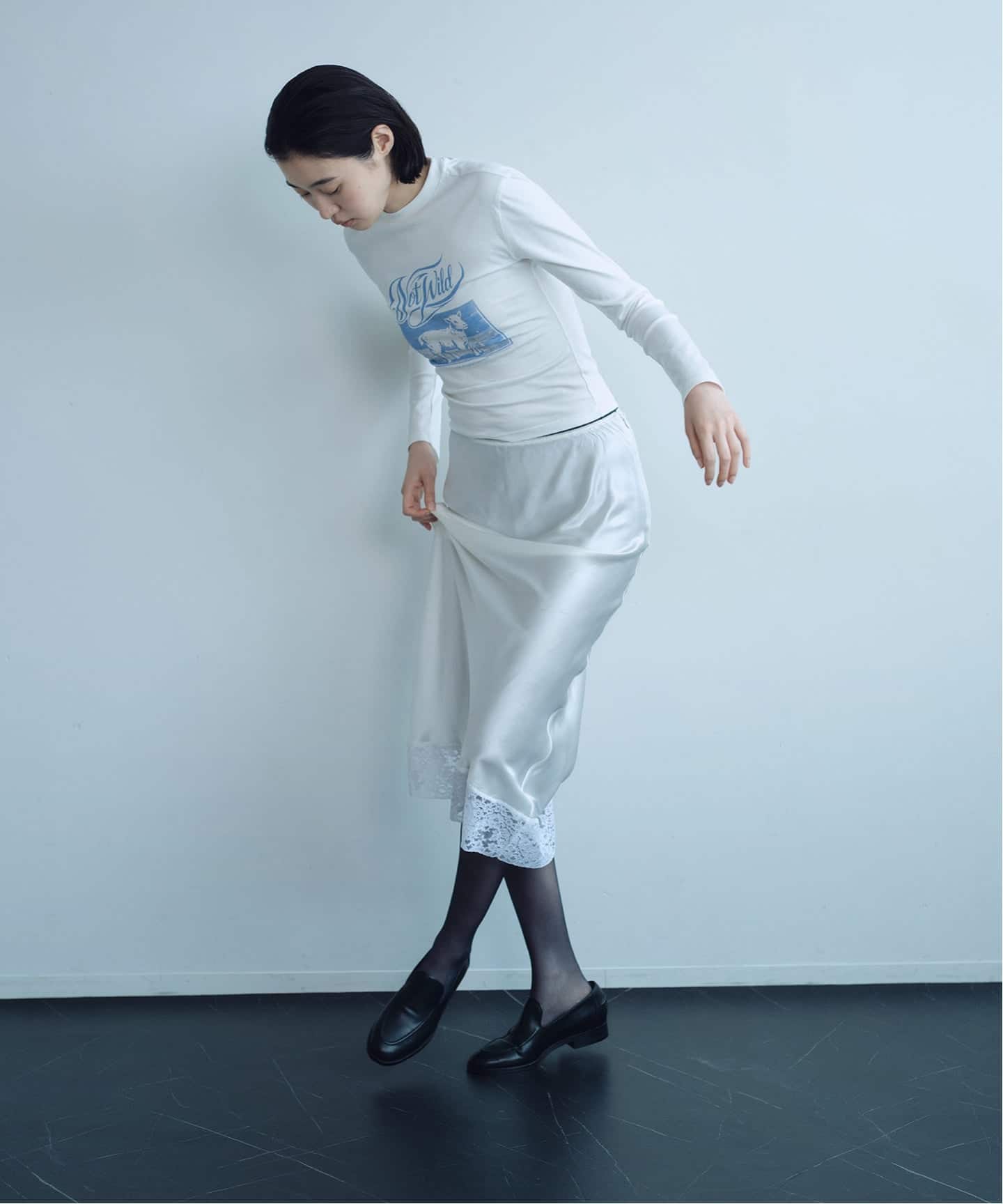 YUHAN WANG/ユハン ワン】 not wild sheep l/s top（Tシャツ