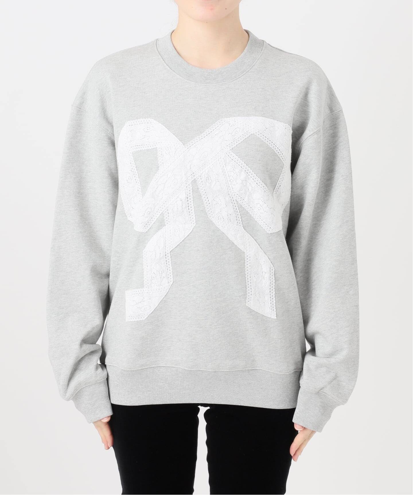 予約》【Yuhan Wang for LULU】lace bow sweatshirt（スウェット