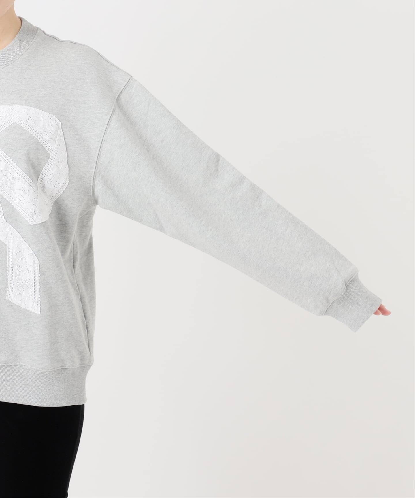 yuhan wang 24AW レースのリボン刺繍スウェットパーカー 新品未使用 予約》【Yuhan Wang for LULU】lace bow sweatshirt（スウェット