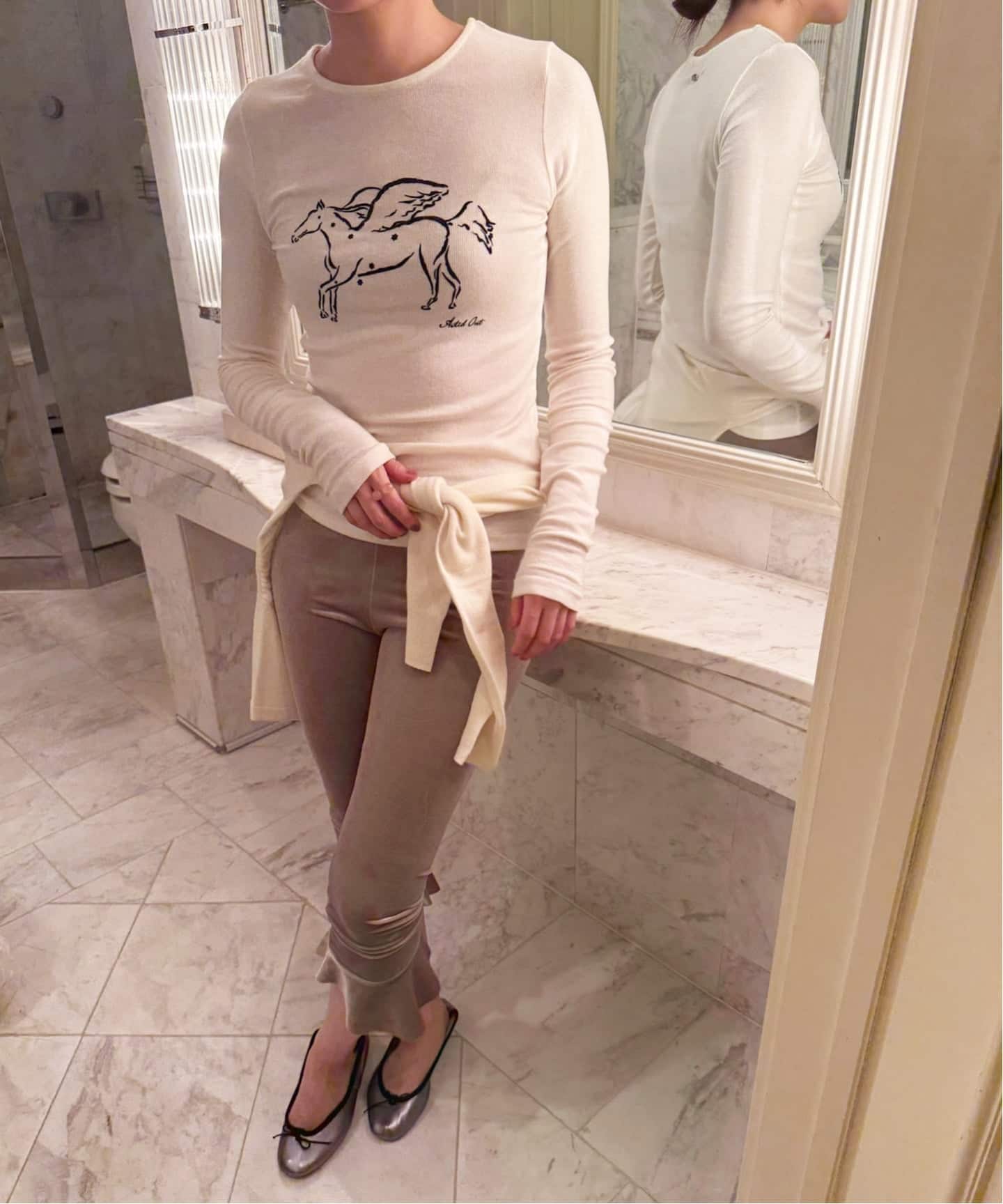 トップス SKIN for LULU warm long rib tee SKIN for LULU】warm long rib tee（Tシャツ／カットソー）｜EDIT.FOR