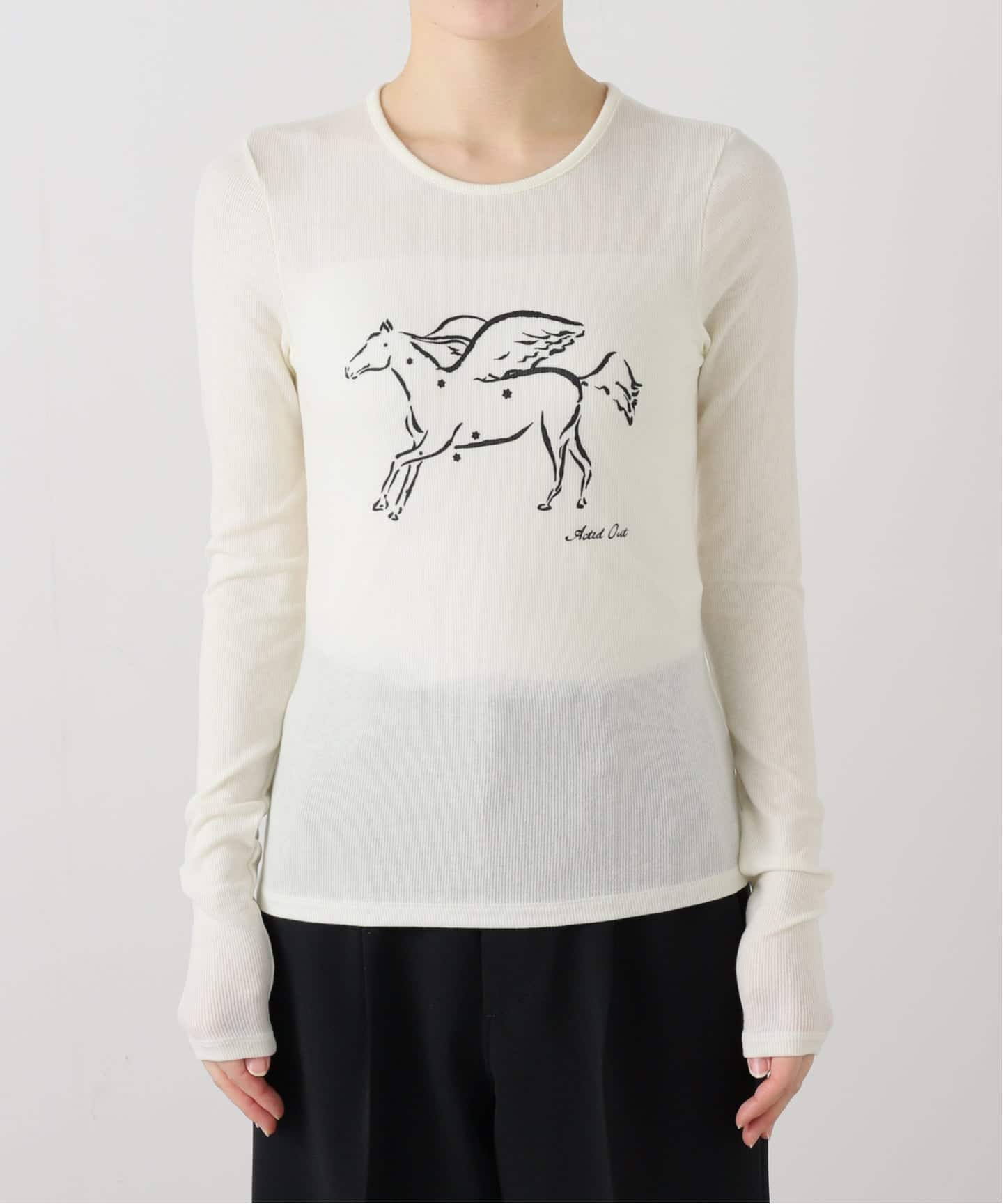 トップス SKIN for LULU warm long rib tee SKIN for LULU】warm long rib tee（Tシャツ／カットソー）｜EDIT.FOR