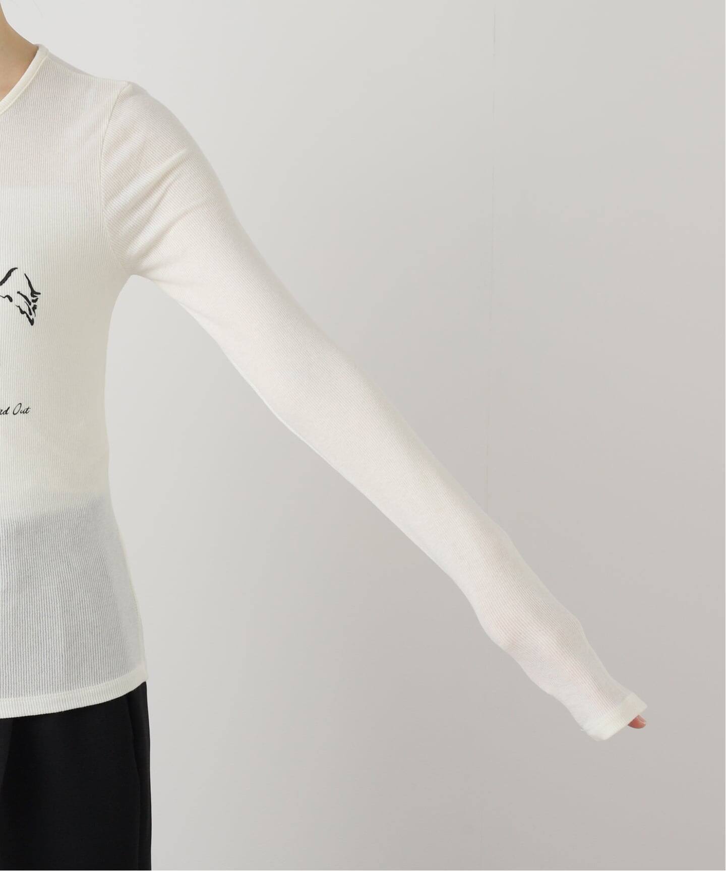 SKIN for LULU】warm long rib tee（Tシャツ／カットソー）｜EDIT.FOR