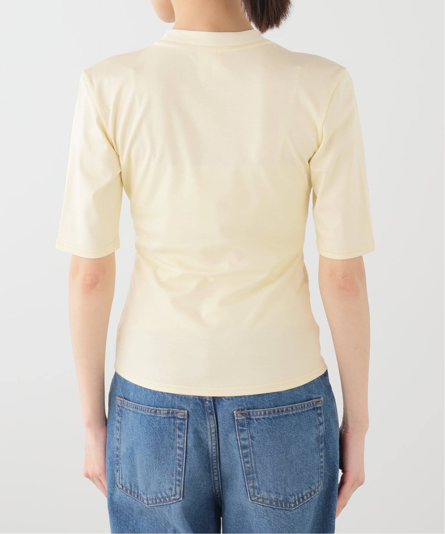 YUHAN WANG/ユハン・ワン】lambie bow necklace print top（Tシャツ