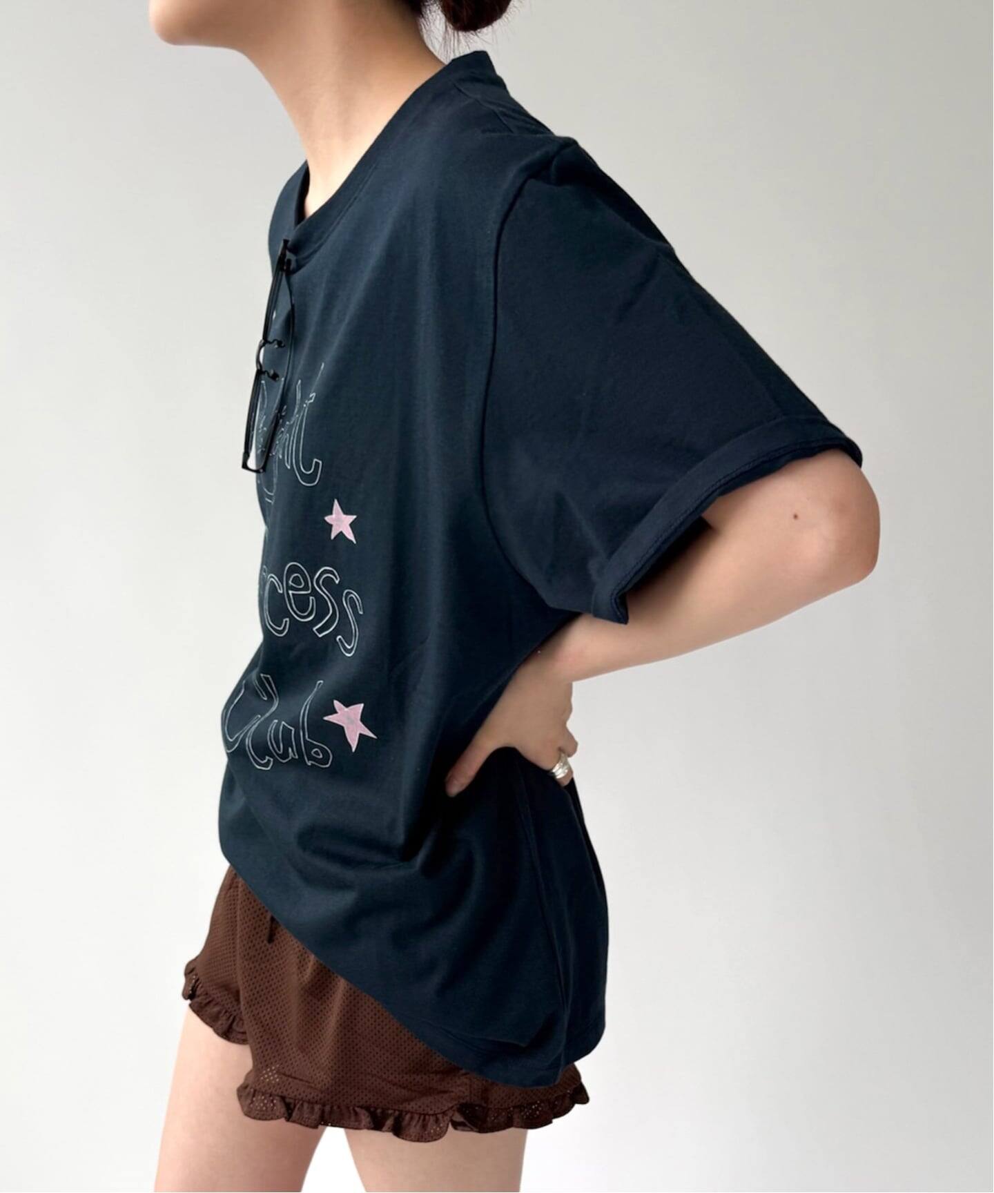 EDIT. FOR LULU PISCESS パイシス　カットソー PISCESS/パイシス】 Handwriting Oversized T-shirt（Tシャツ