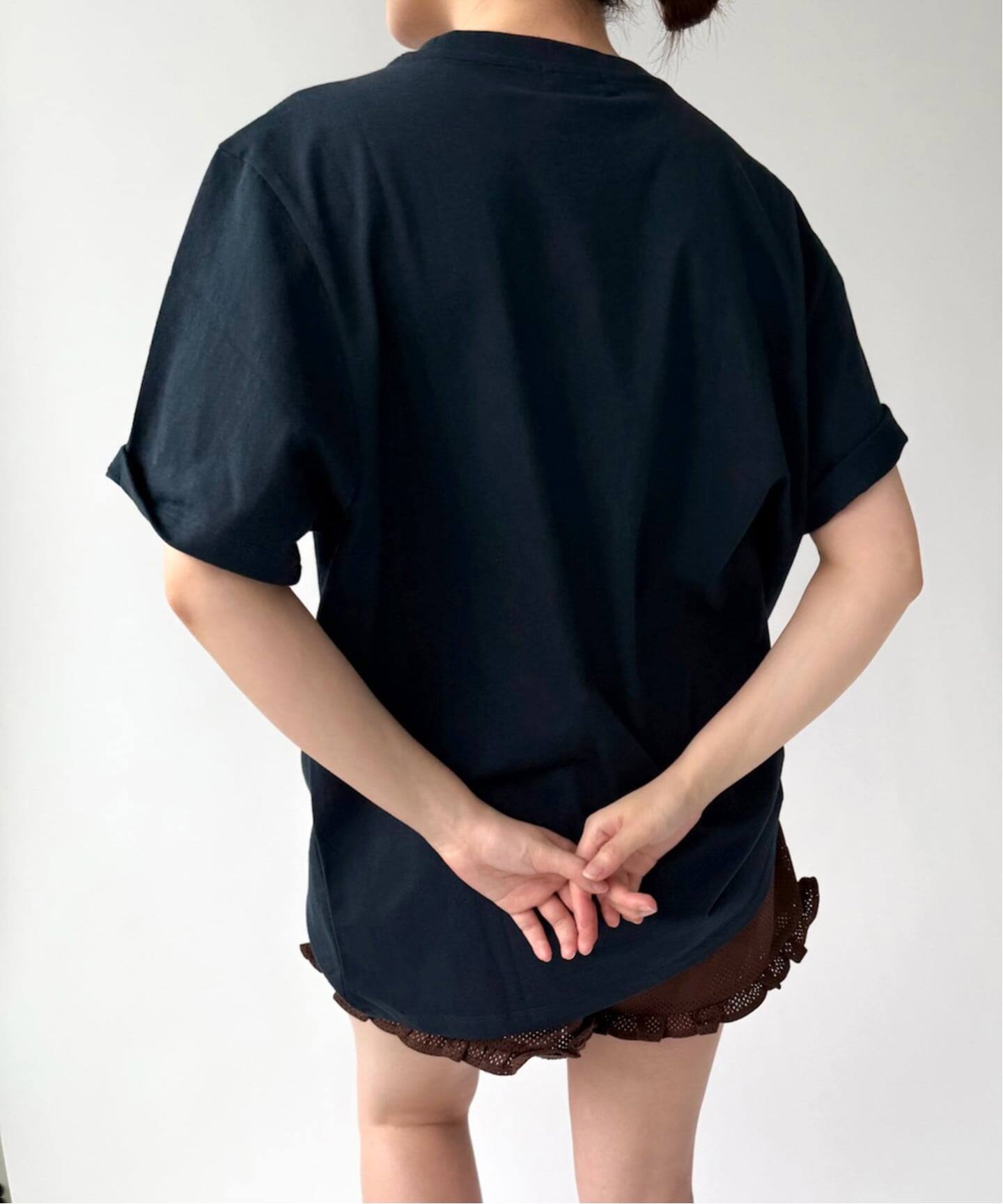 PISCESS/パイシス】 Handwriting Oversized T-shirt（Tシャツ
