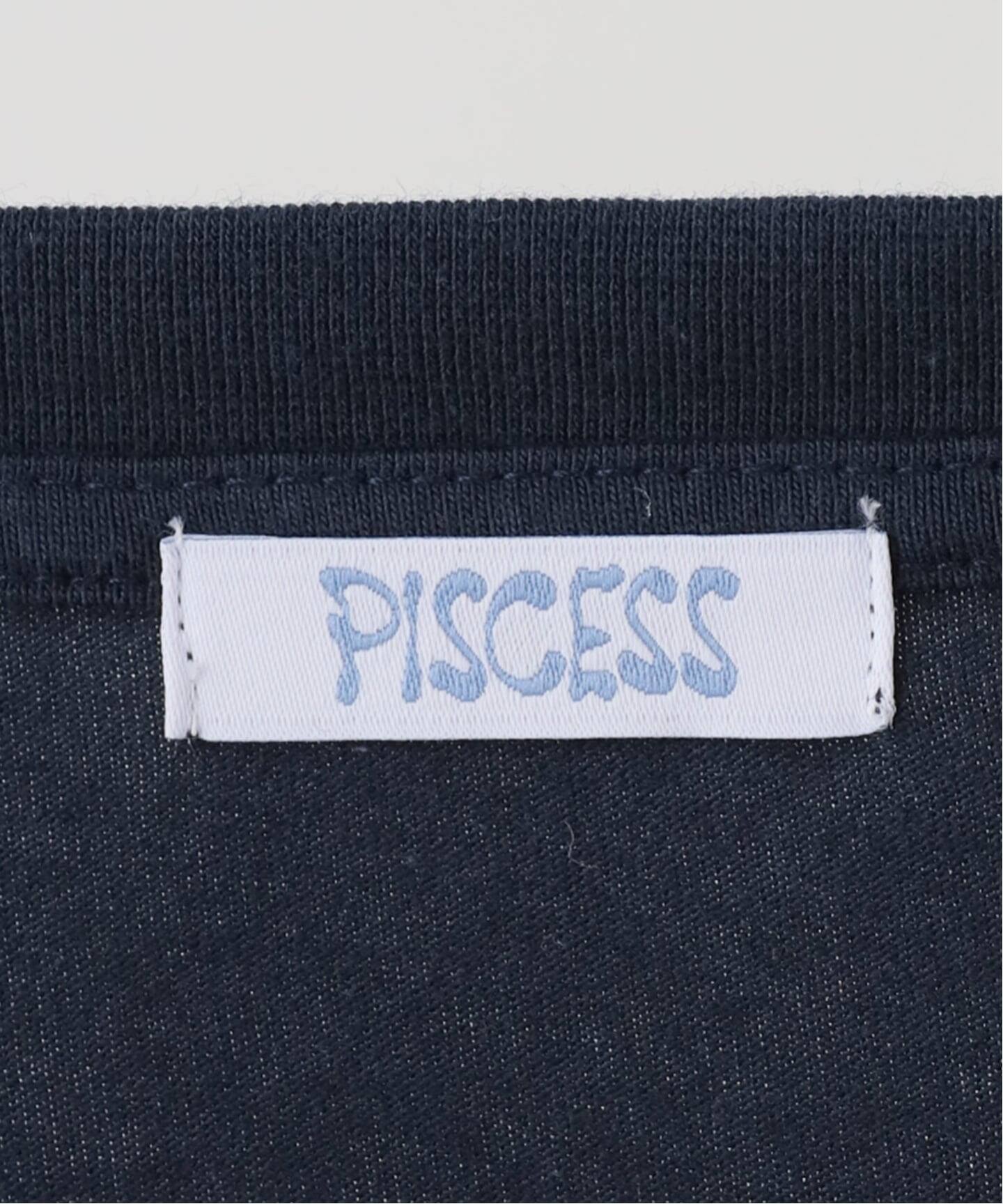 PISCESS/パイシス】 Handwriting Oversized T-shirt（Tシャツ