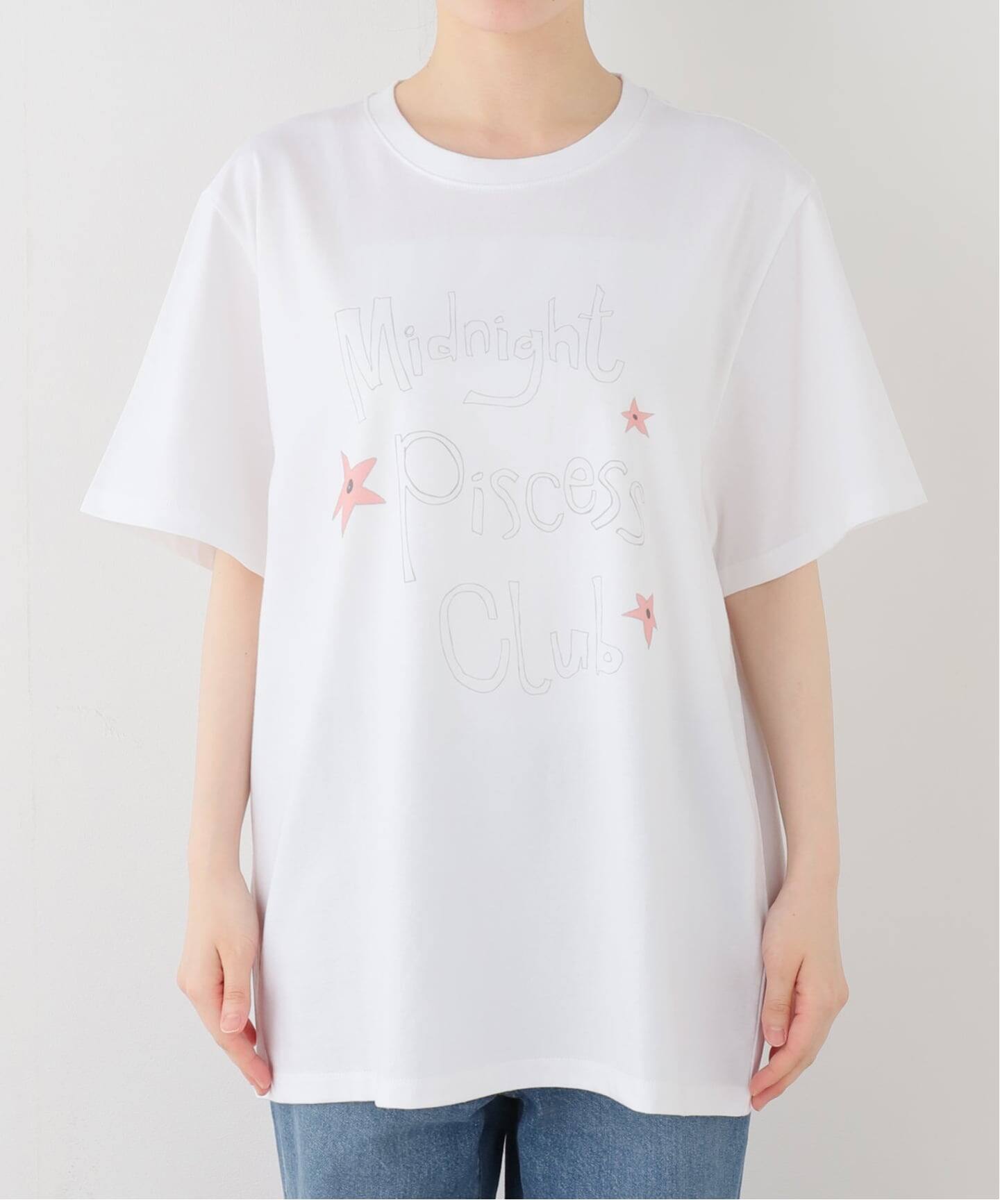 PISCESS/パイシス】 Handwriting Oversized T-shirt（Tシャツ