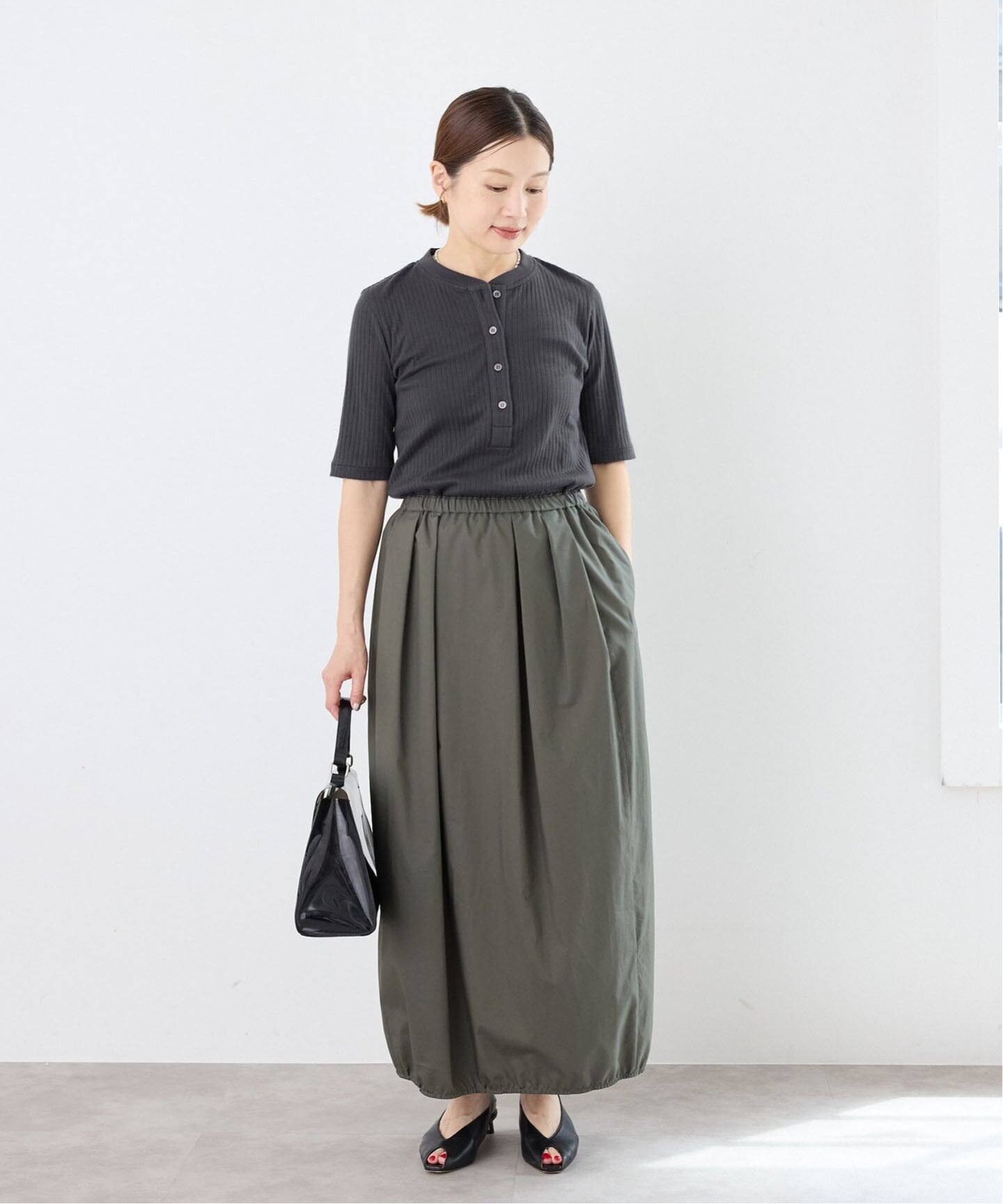 予約》ワイドリブヘンリープルオーバー（Tシャツ／カットソー）｜IENA