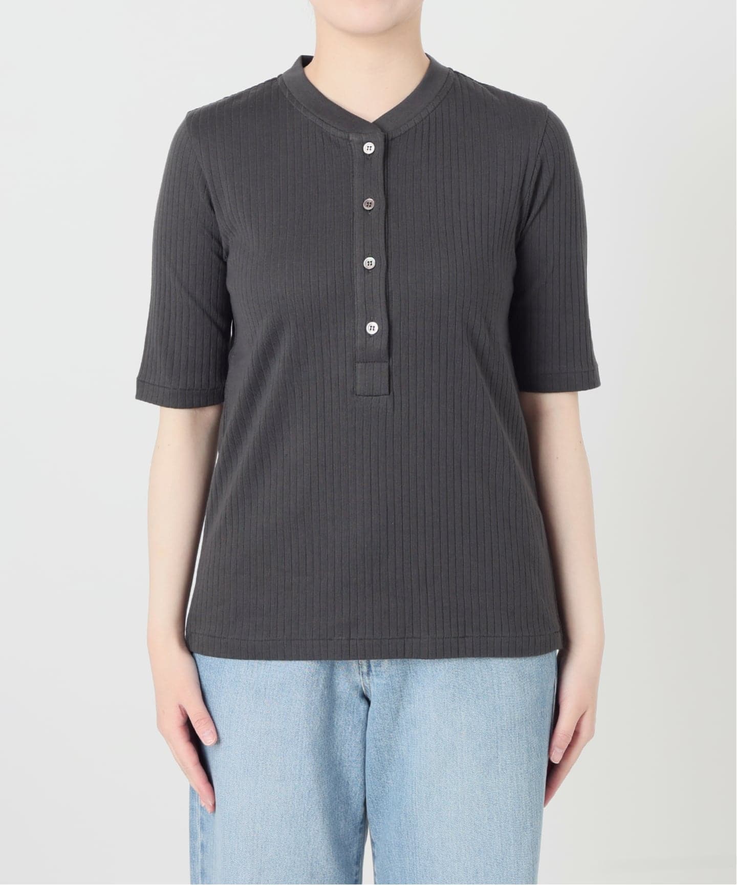 予約》ワイドリブヘンリープルオーバー（Tシャツ／カットソー）｜IENA