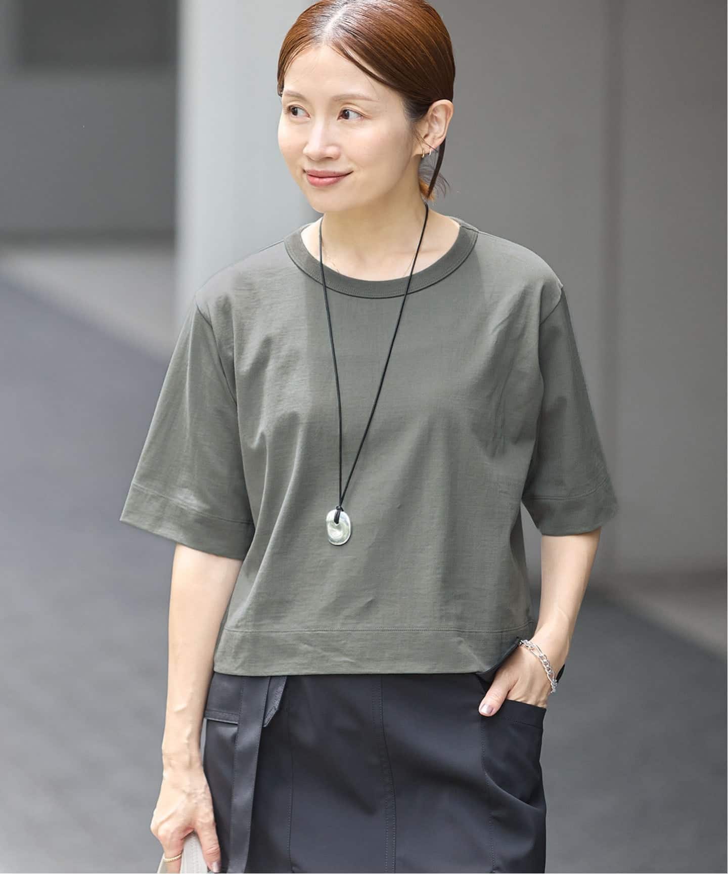 追加》クロップドTシャツ（Tシャツ／カットソー）｜IENA（イエナ）の
