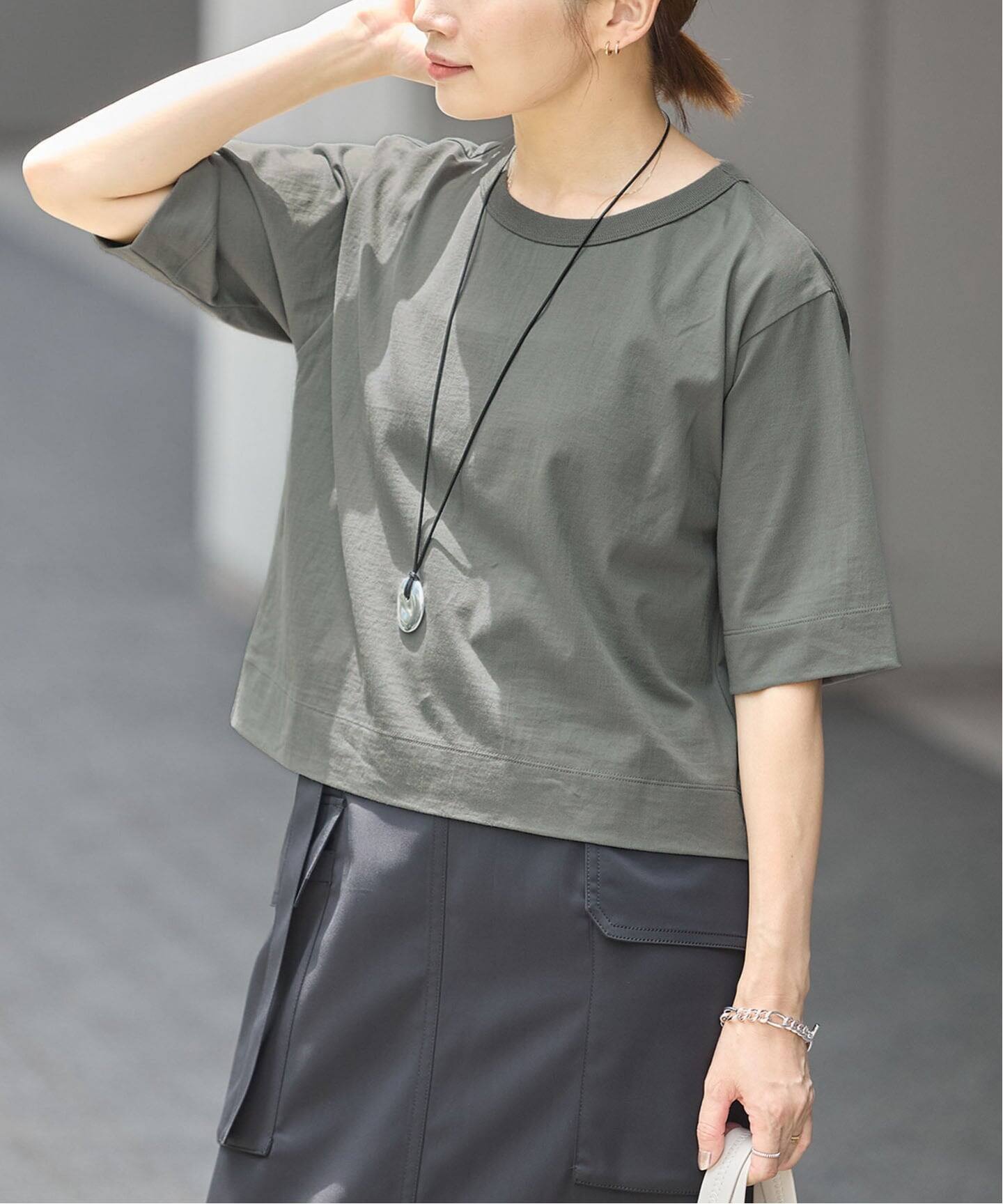 追加》クロップドTシャツ（Tシャツ／カットソー）｜IENA（イエナ）の