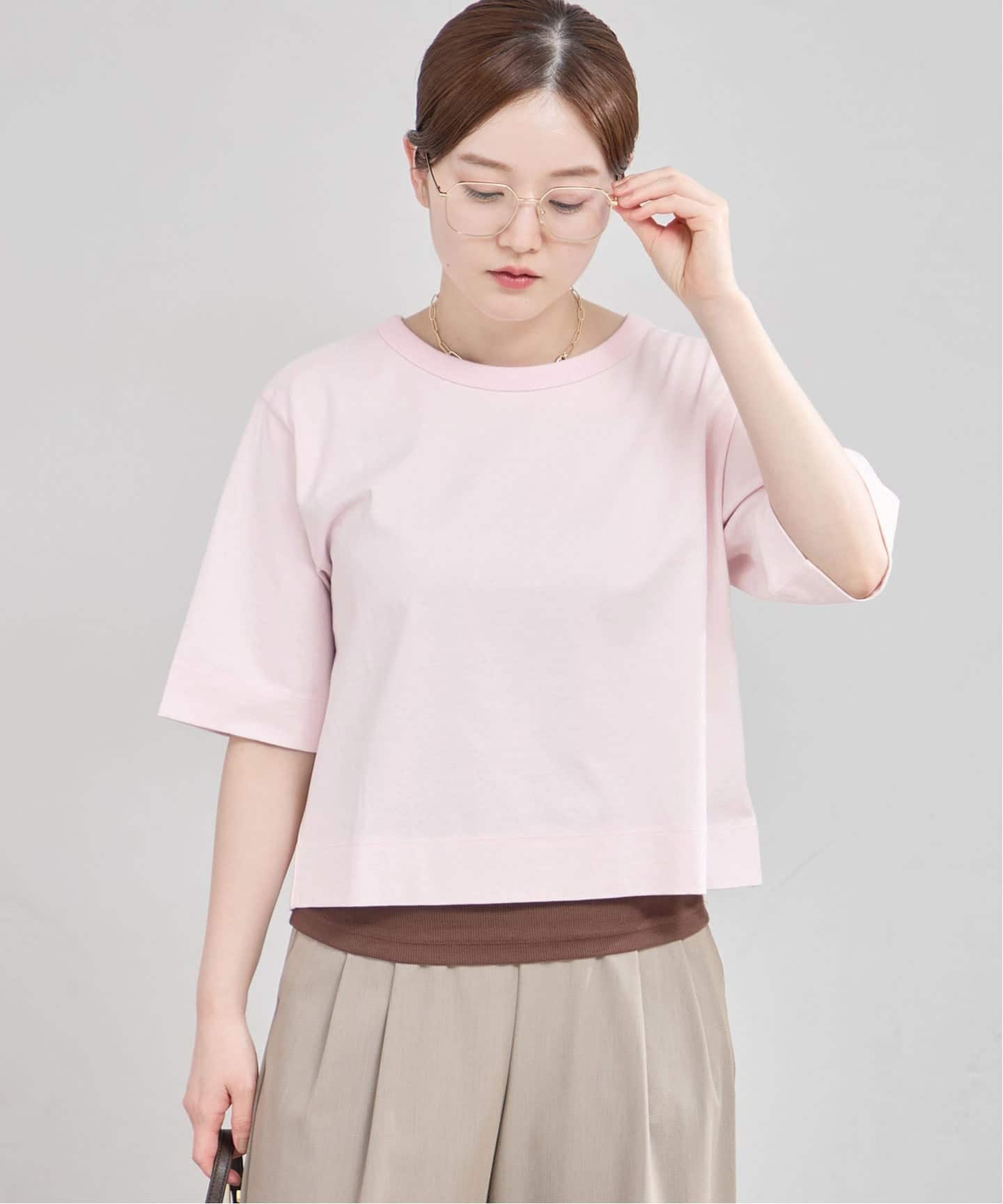 IENA｜イエナのTシャツ／カットソー（レディース／カラーがピンク）の