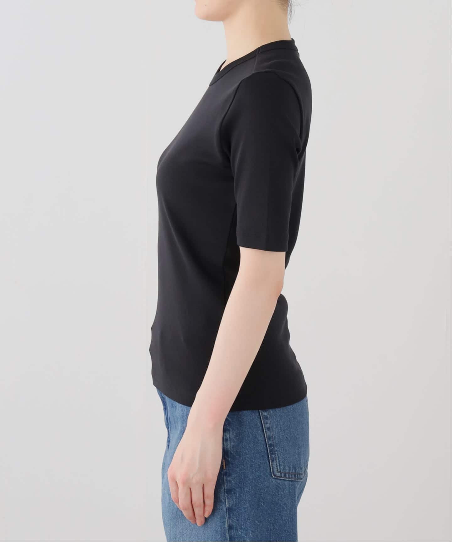 IENA イエナ★ハイゲージ 天竺 ロゴ ロングスリーブ Tシャツ ブラウン WEB限定/追加》クロップドTシャツ（Tシャツ／カットソー）｜IENA