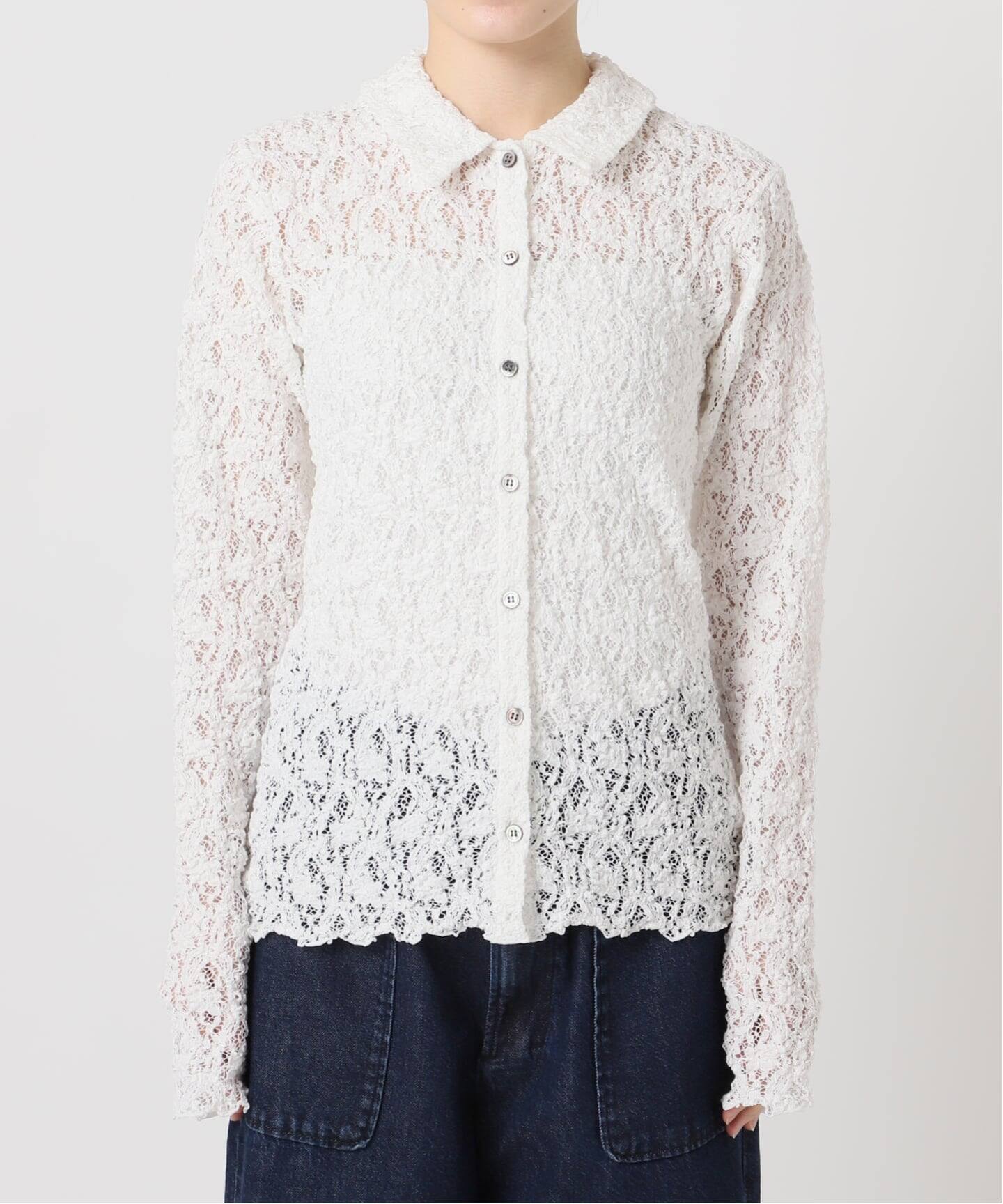 Flowerストレッチレース ポロシャツ（Tシャツ／カットソー）｜IENA