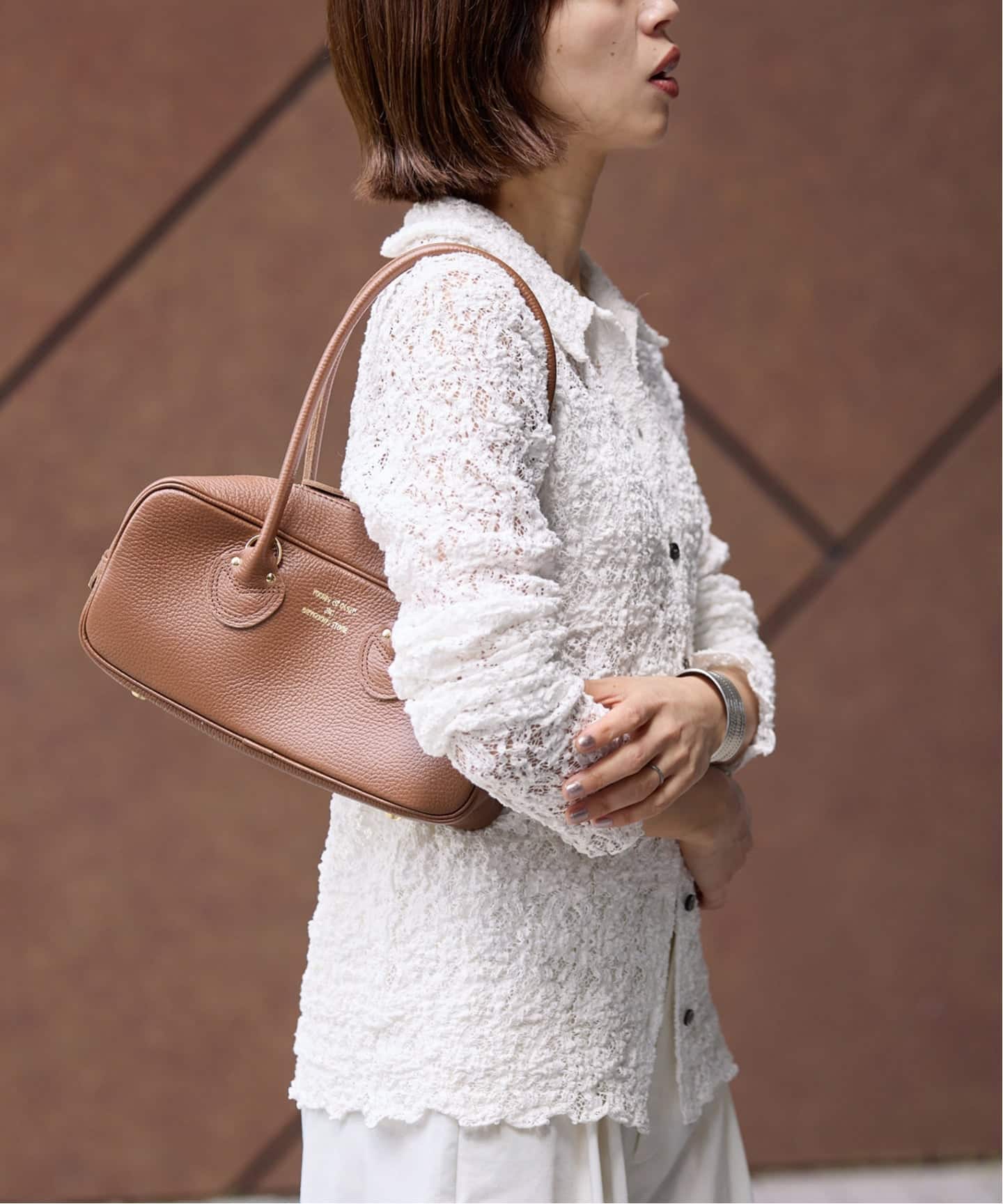 追加》Flowerストレッチレース ポロシャツ（Tシャツ／カットソー