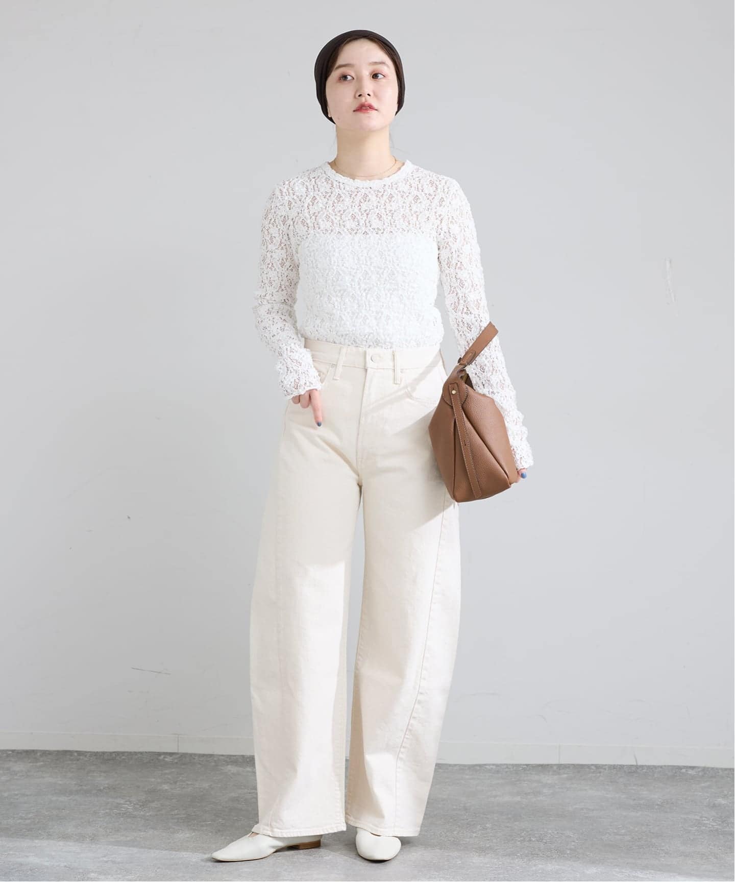 新品タグ付き✨IENA/Flowerストレッチレースプルオーバー 追加4予約》Flowerストレッチレースプルオーバー（Tシャツ／カットソー