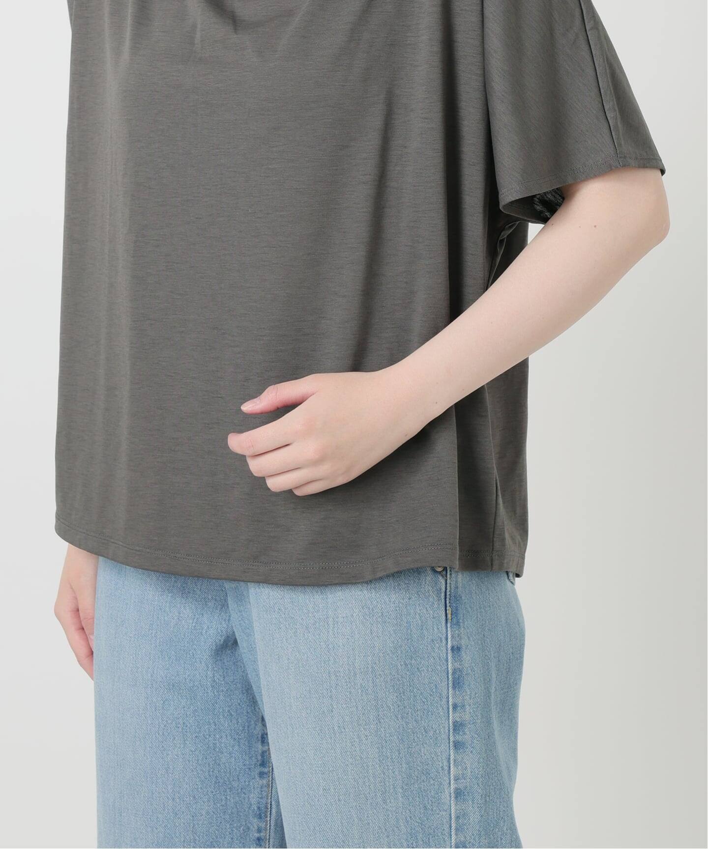 接触冷感》アシメトリソフトプルオーバー（Tシャツ／カットソー 