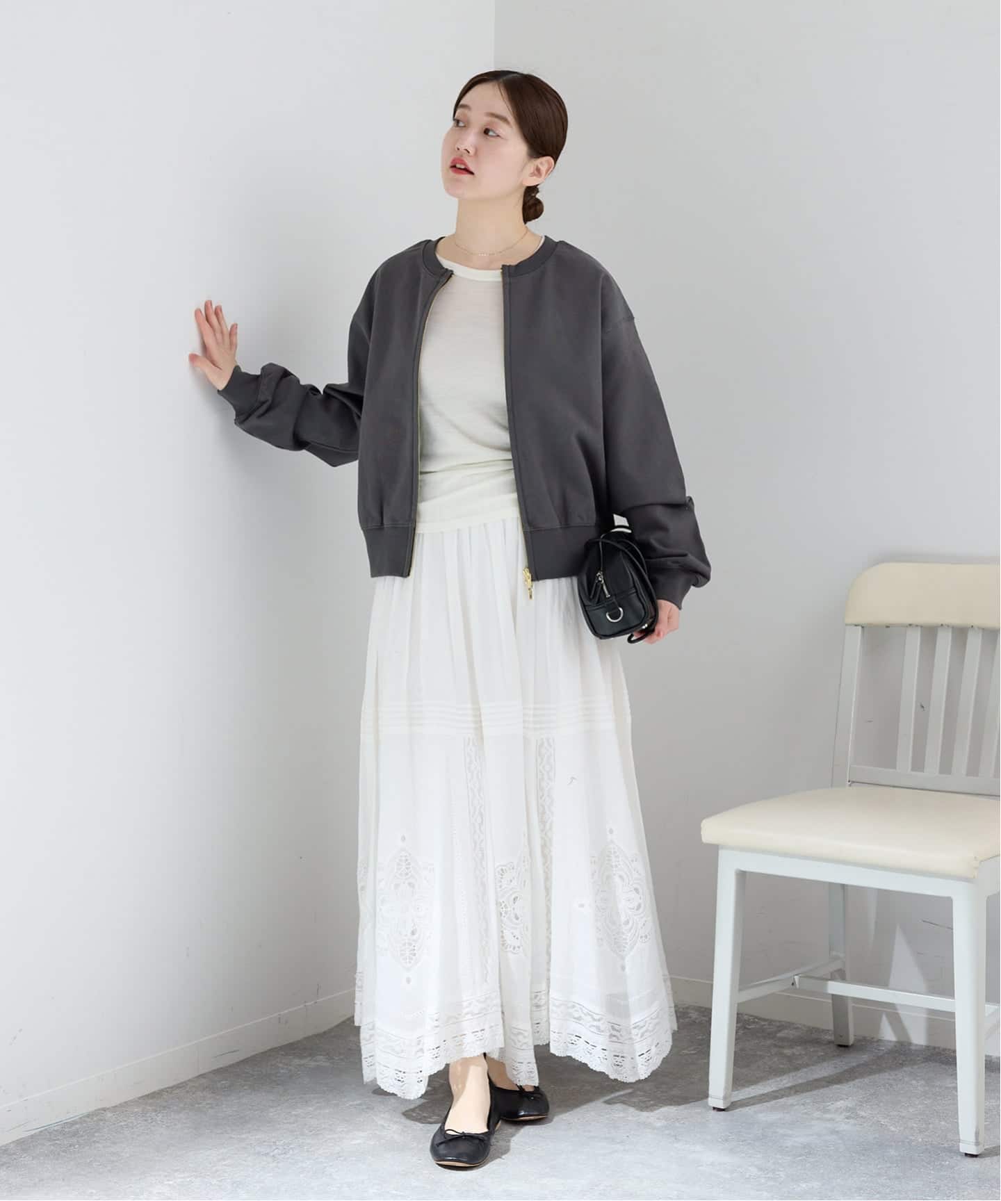 ジップオープン2WAYスウェットプルオーバー（スウェット）｜IENA