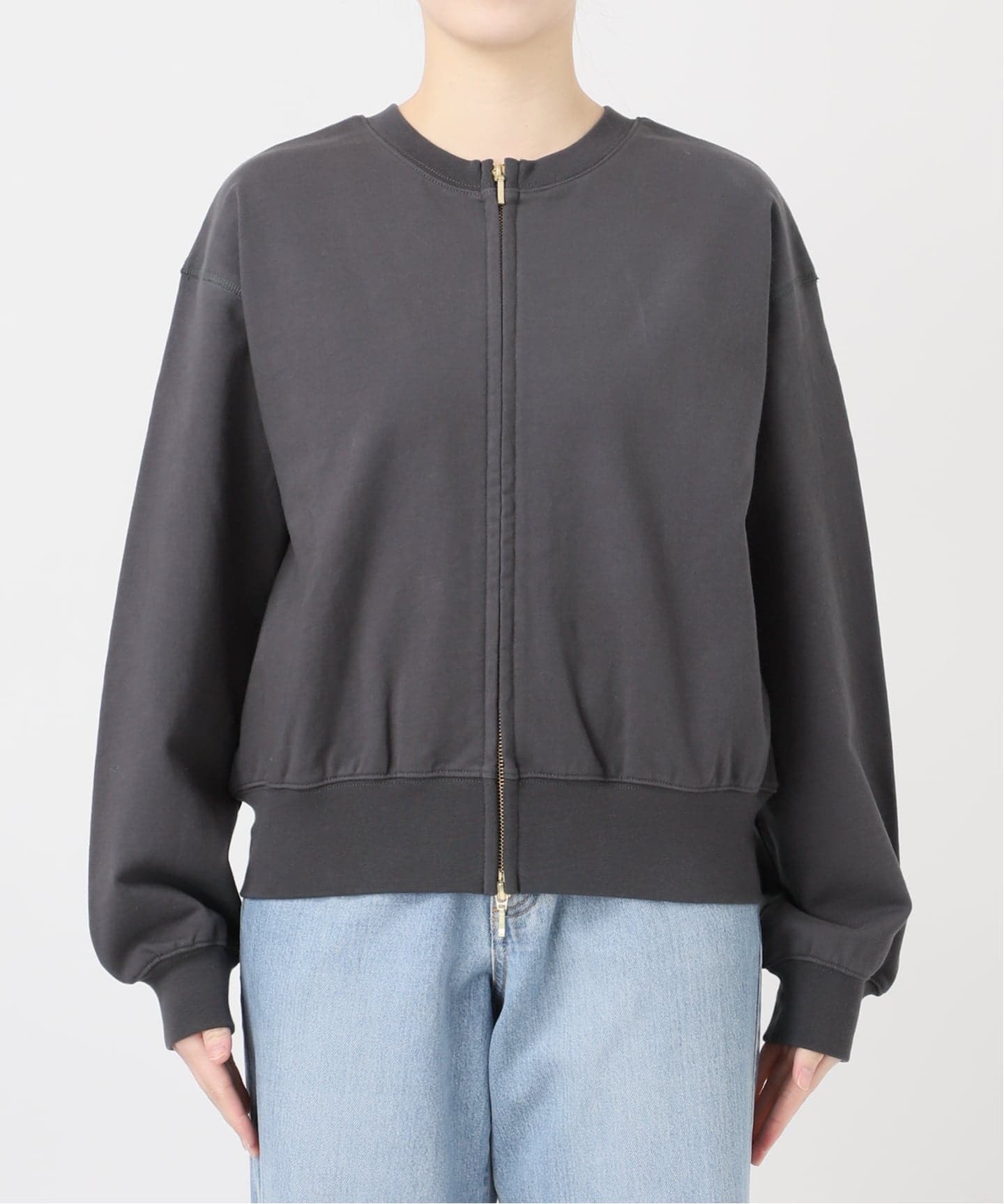ジップオープン2WAYスウェットプルオーバー（スウェット）｜IENA