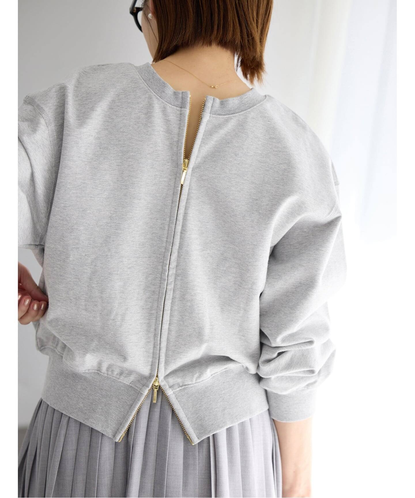 追加》ジップオープン2WAYスウェットプルオーバー（スウェット）｜IENA