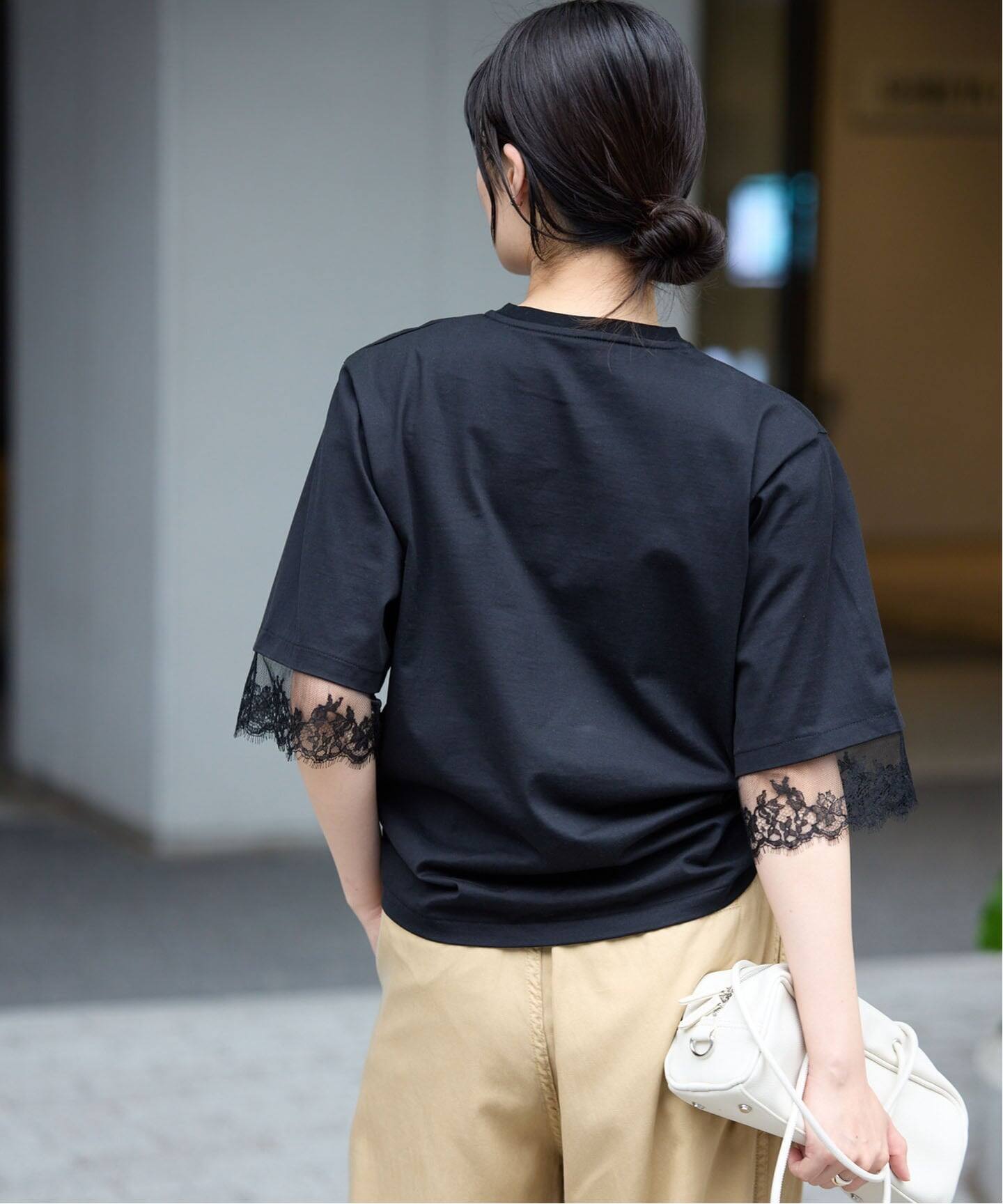 リバーレースコンビTシャツ（Tシャツ／カットソー）｜IENA（イエナ）の