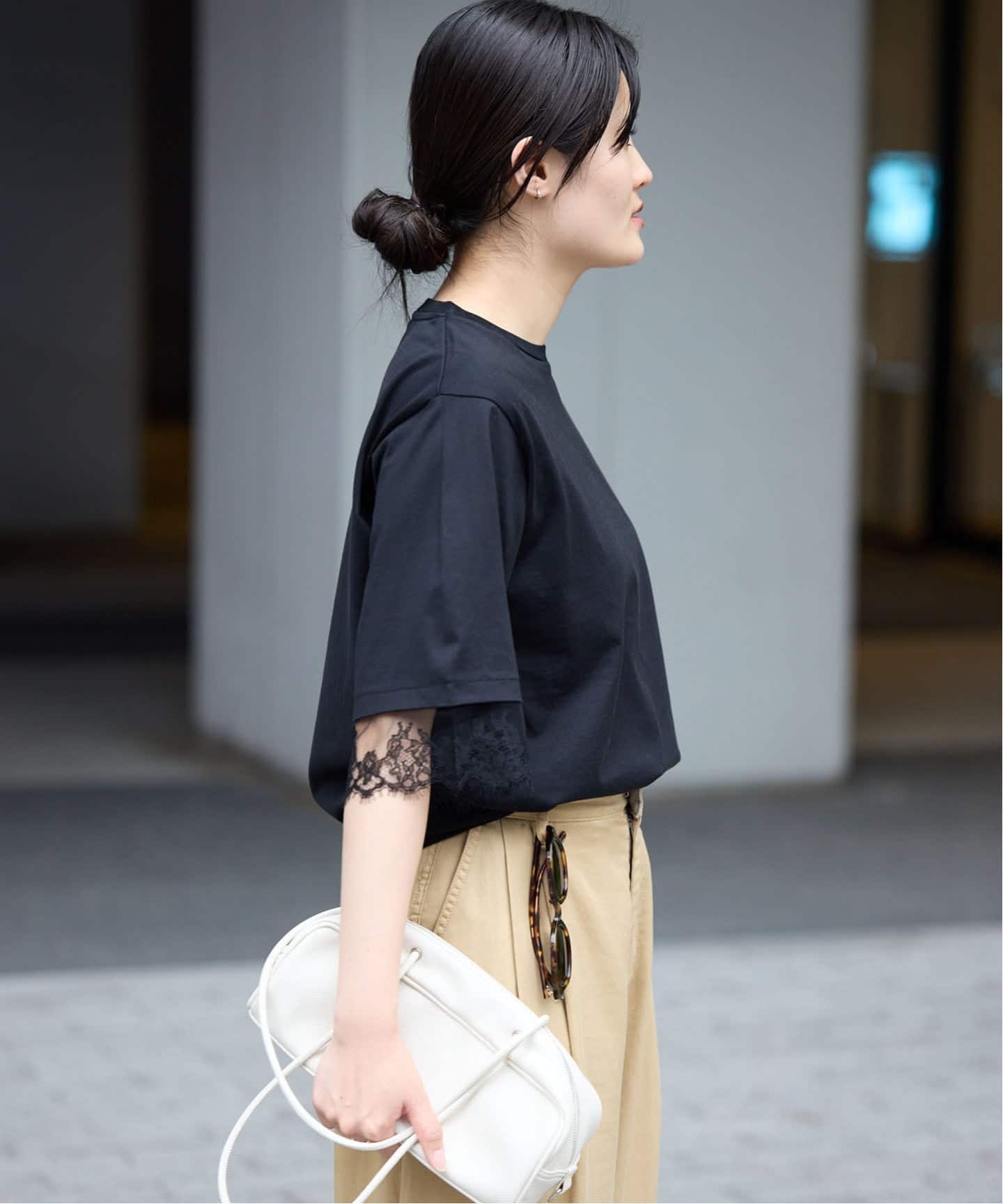 リバーレースコンビTシャツ（Tシャツ／カットソー）｜IENA（イエナ）の