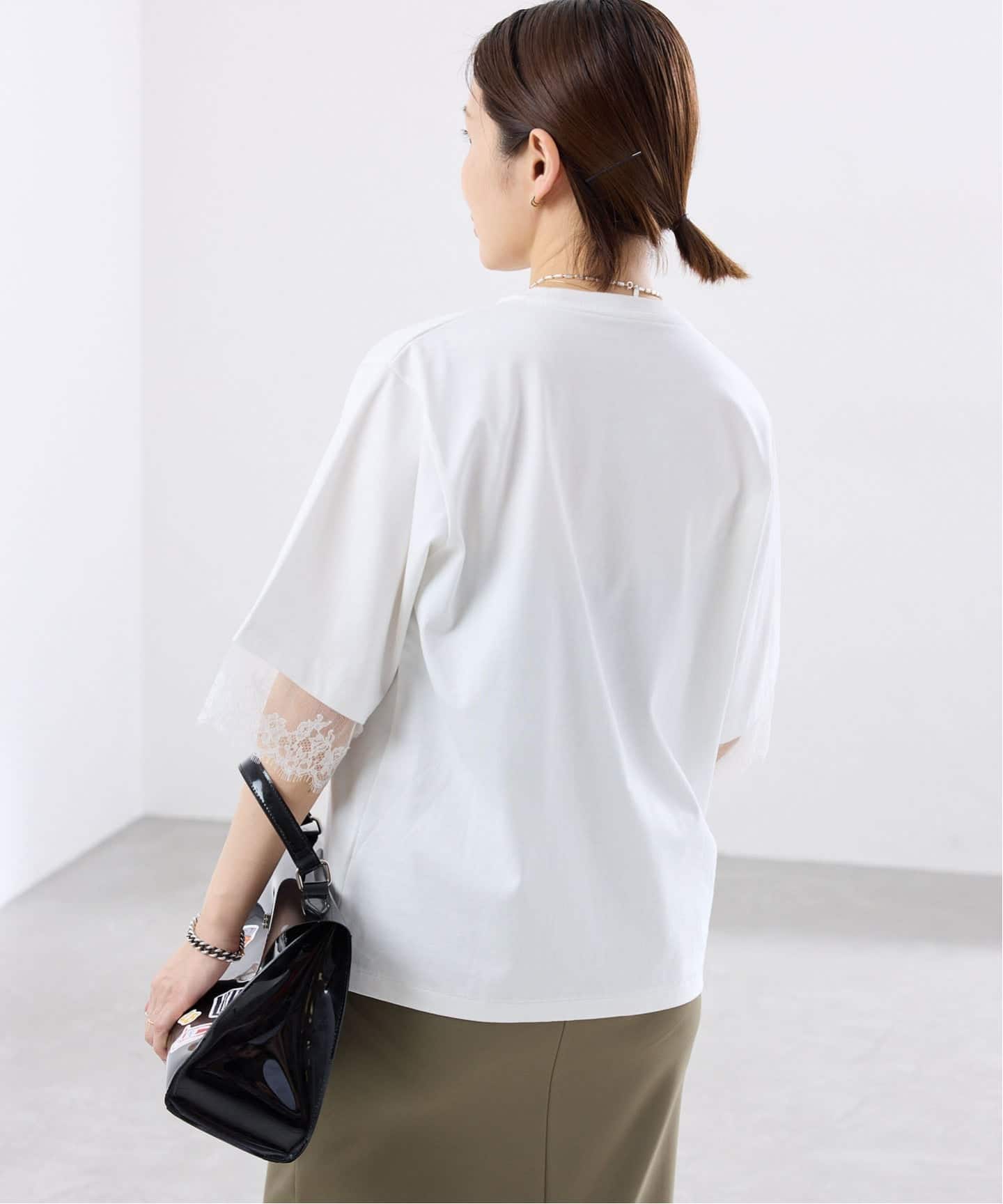 リバーレースコンビTシャツ（Tシャツ／カットソー）｜IENA（イエナ）の