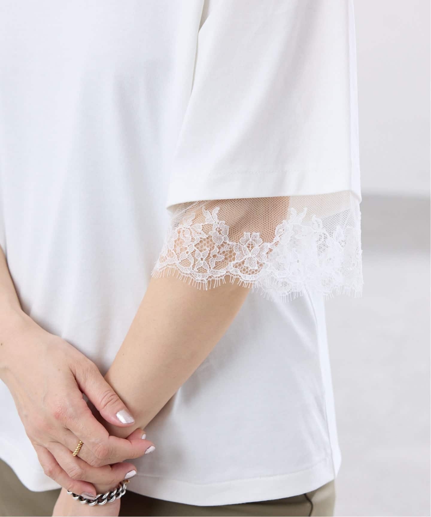 リバーレースコンビTシャツ（Tシャツ／カットソー）｜IENA（イエナ）の