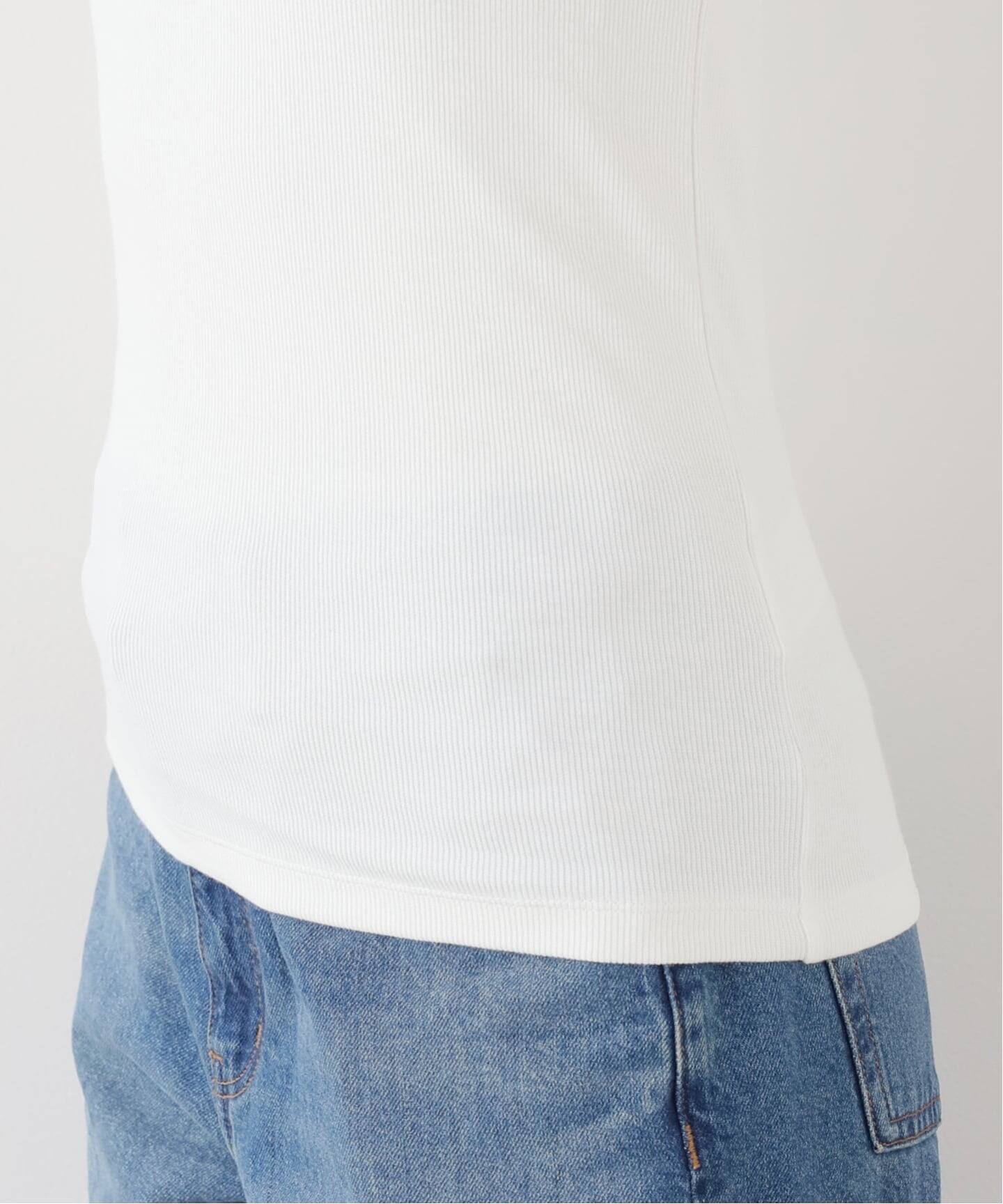 UVカット》テレコストレッチフレンチノースリーブ（Tシャツ 