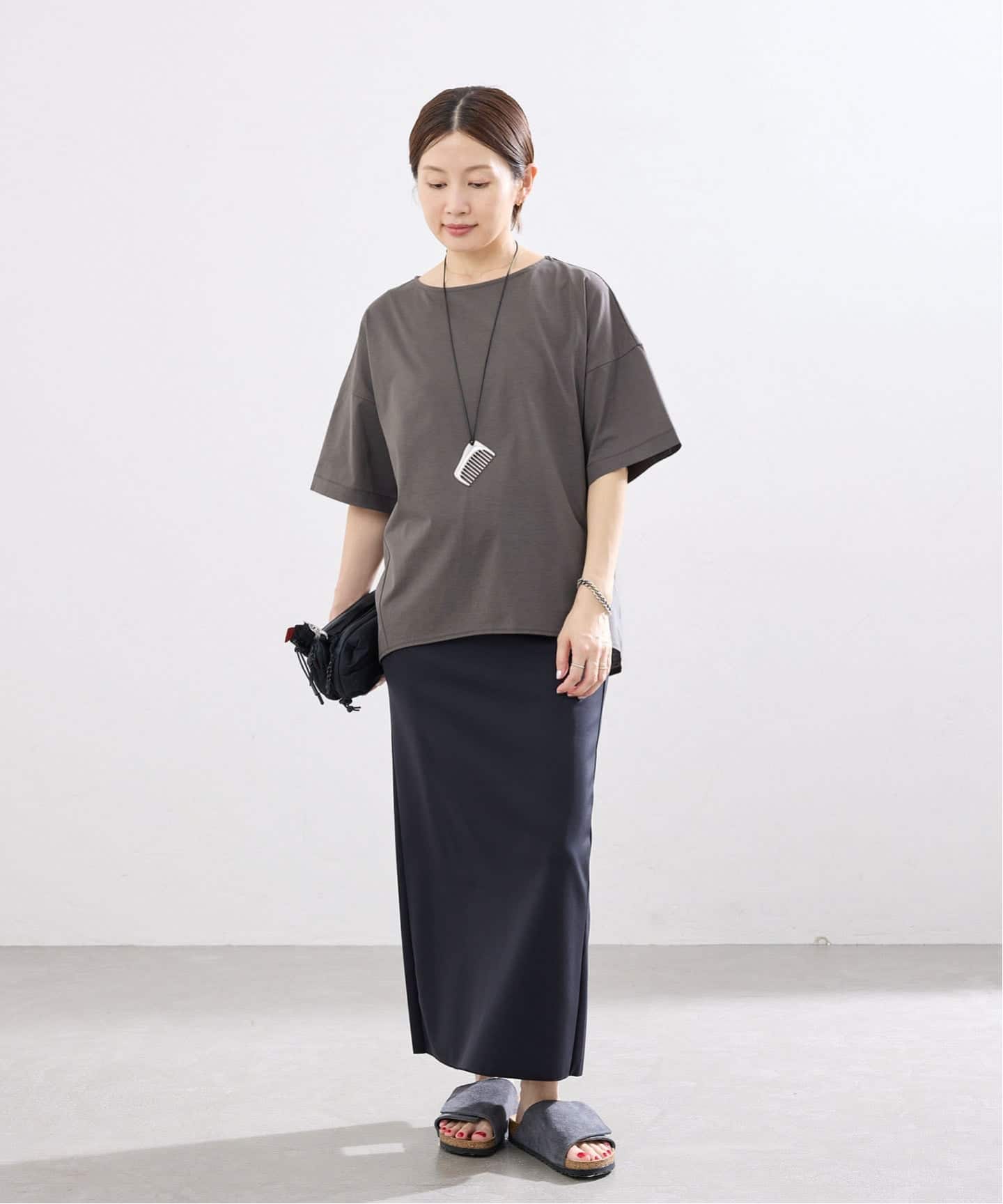 IENA ボートネック カットソー IENA LA BOUCLE コンパクトベアボートネックカットソー（Tシャツ